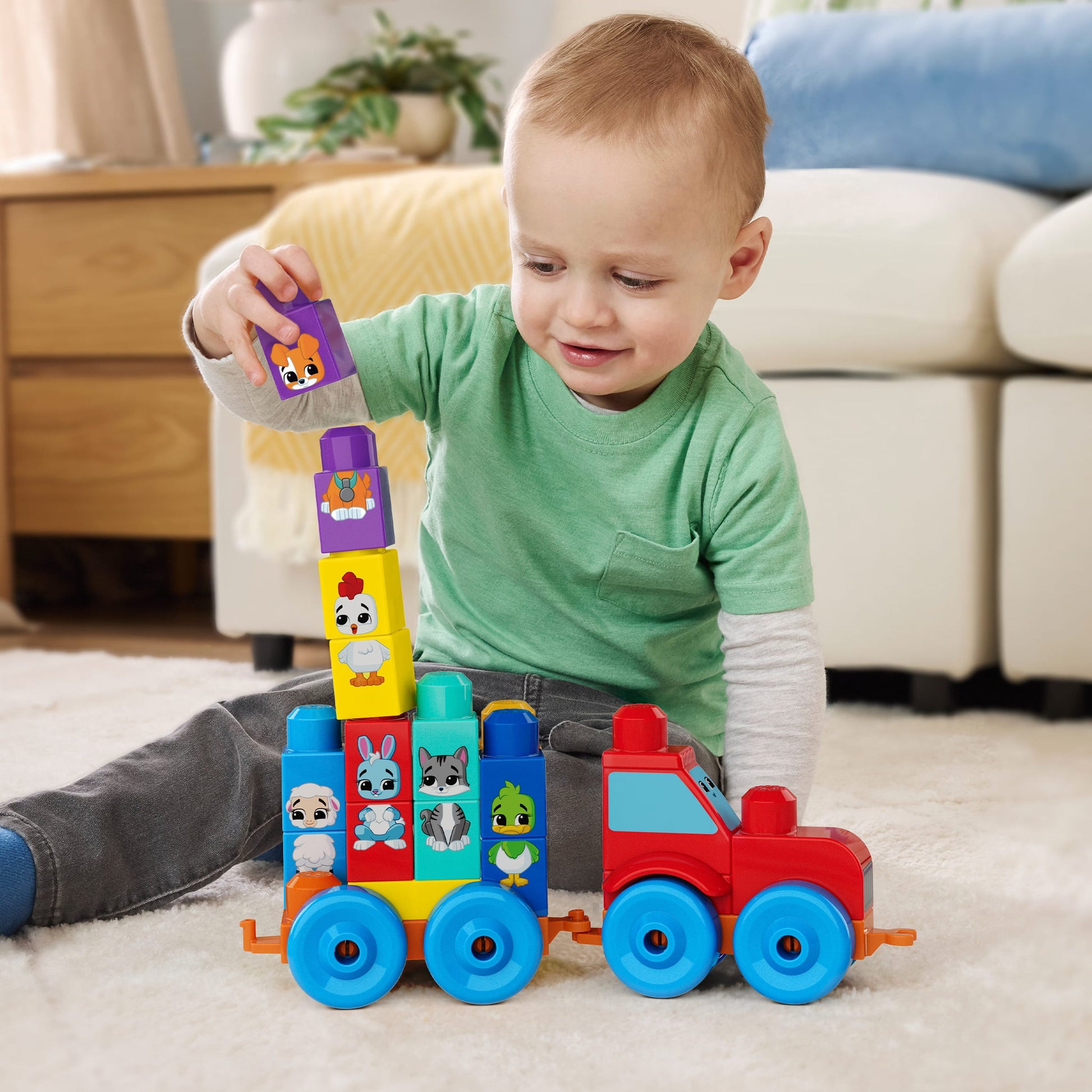 MEGA Bloks Build & Match Animal Tractor - Toyworld Australia