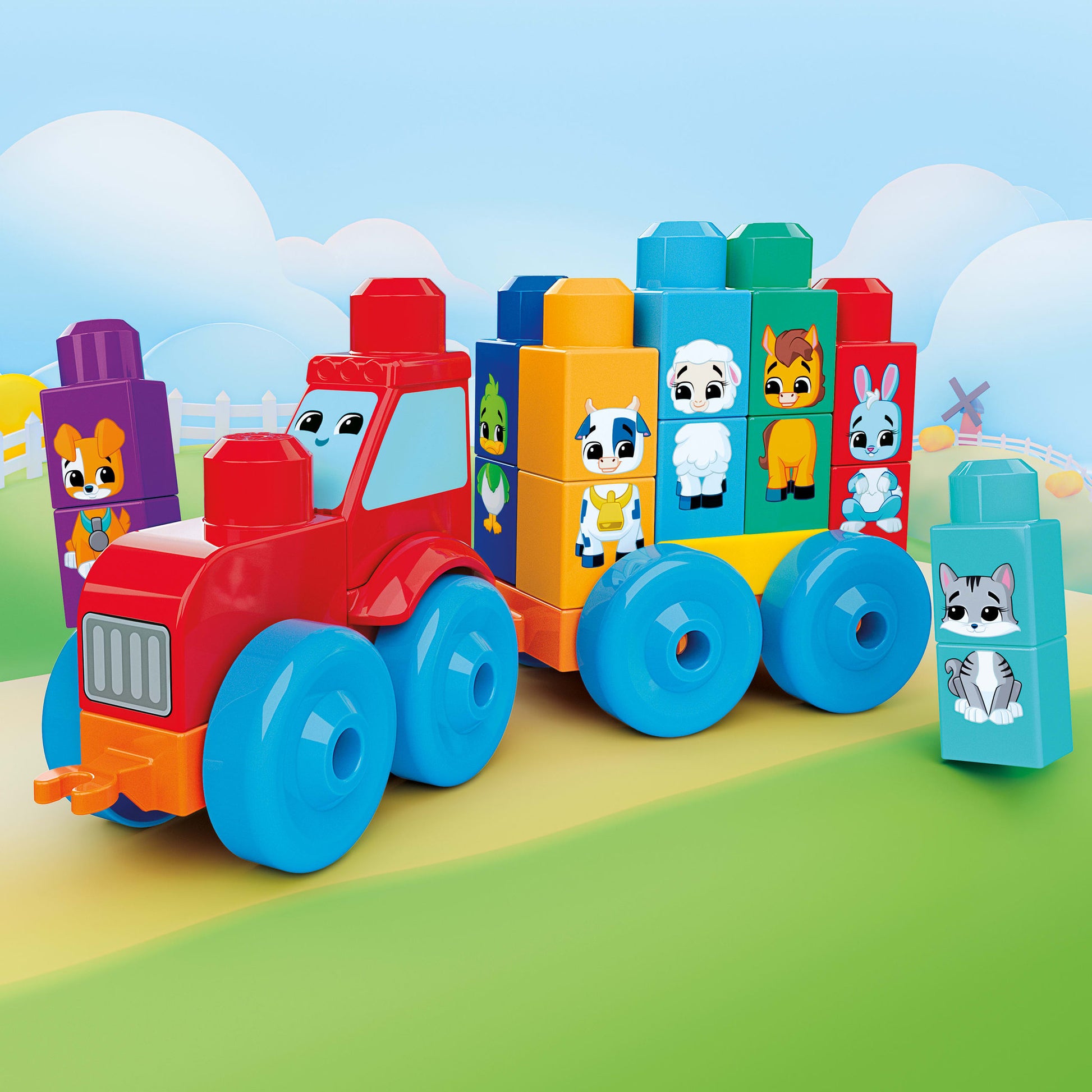 MEGA Bloks Build & Match Animal Tractor - Toyworld Australia
