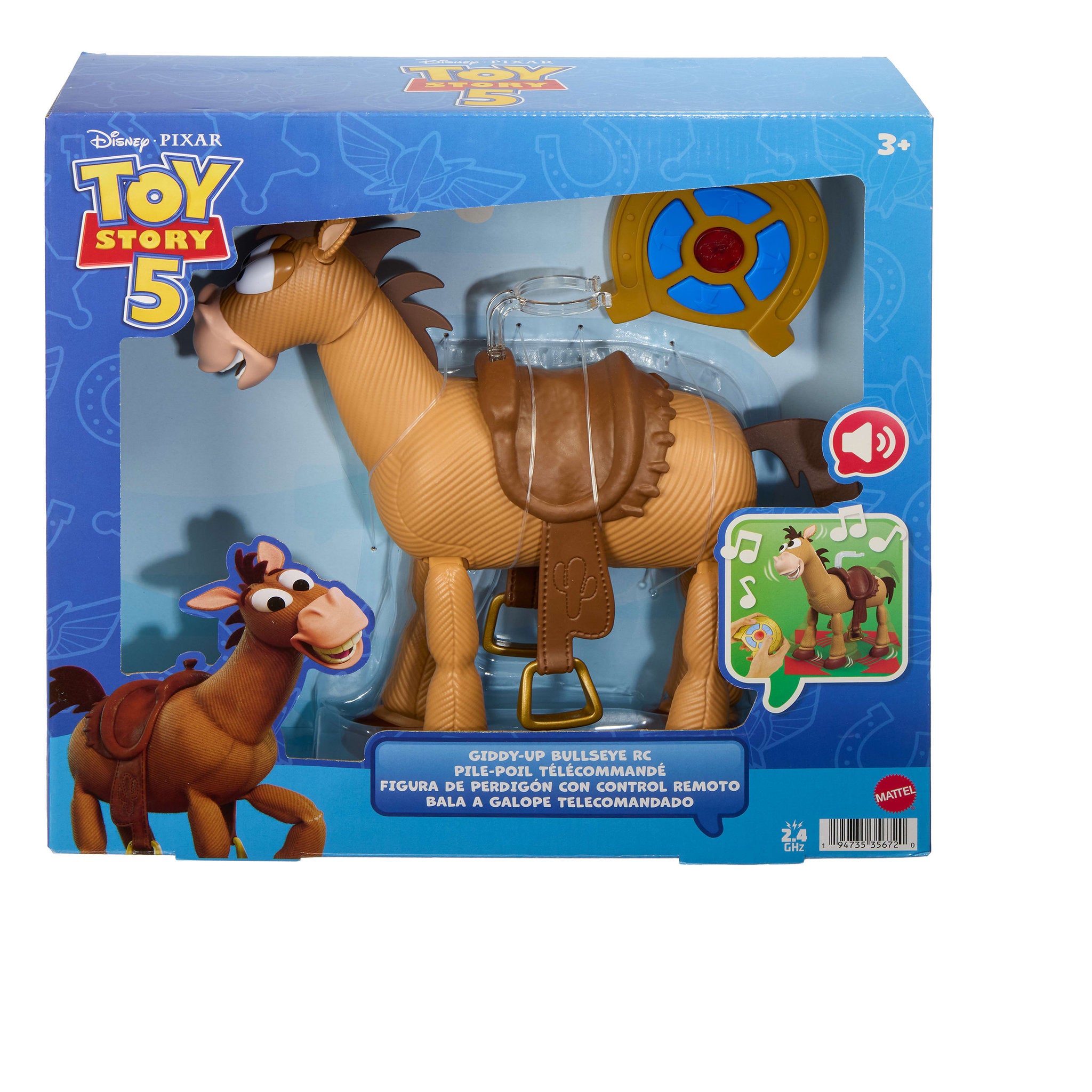 Disney Pixar Toy Story 5 Giddy-Up Bullseye Remote Control Figure