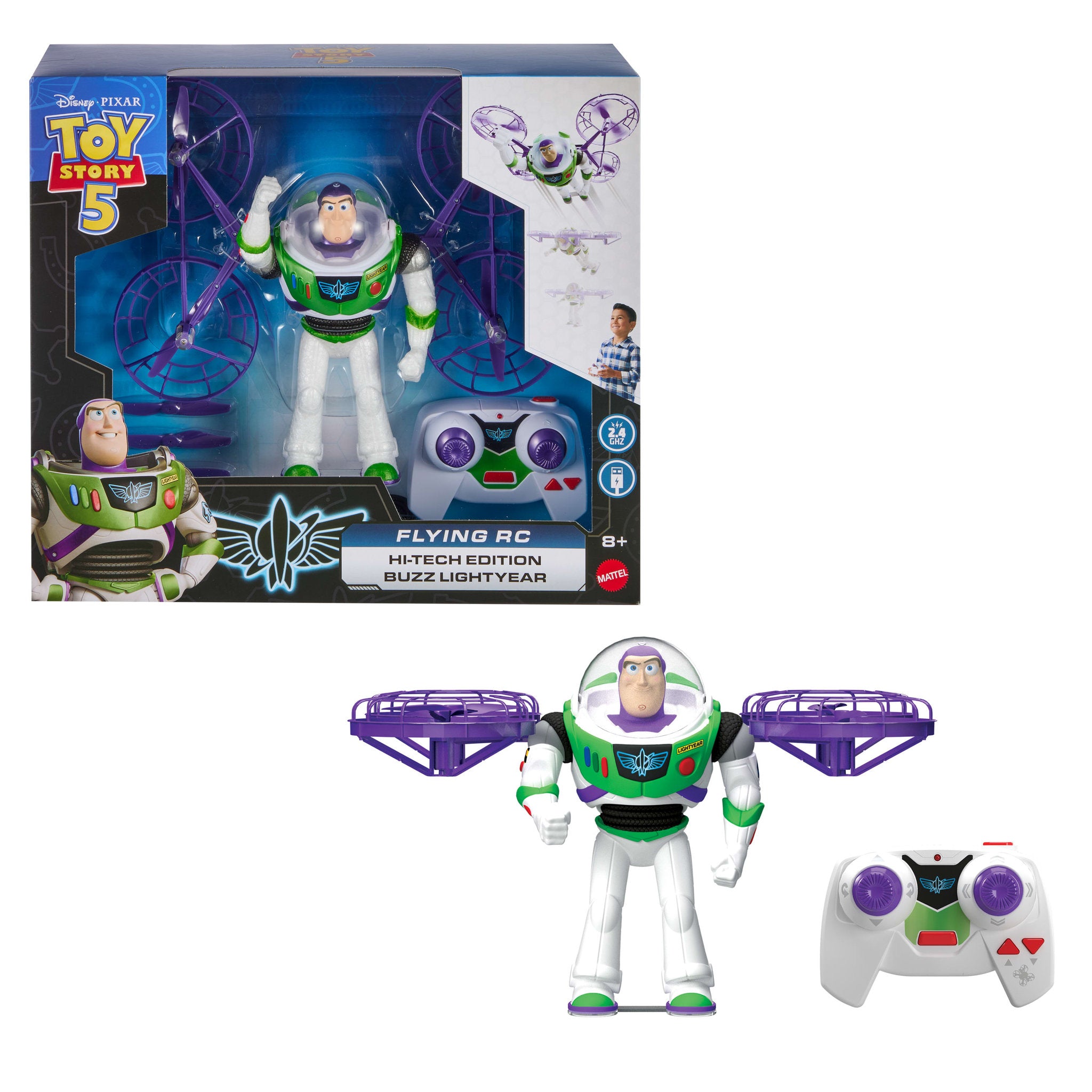 Disney Pixar Toy Story 5 Flying RC Hi-Tech Edition Buzz Lightyear