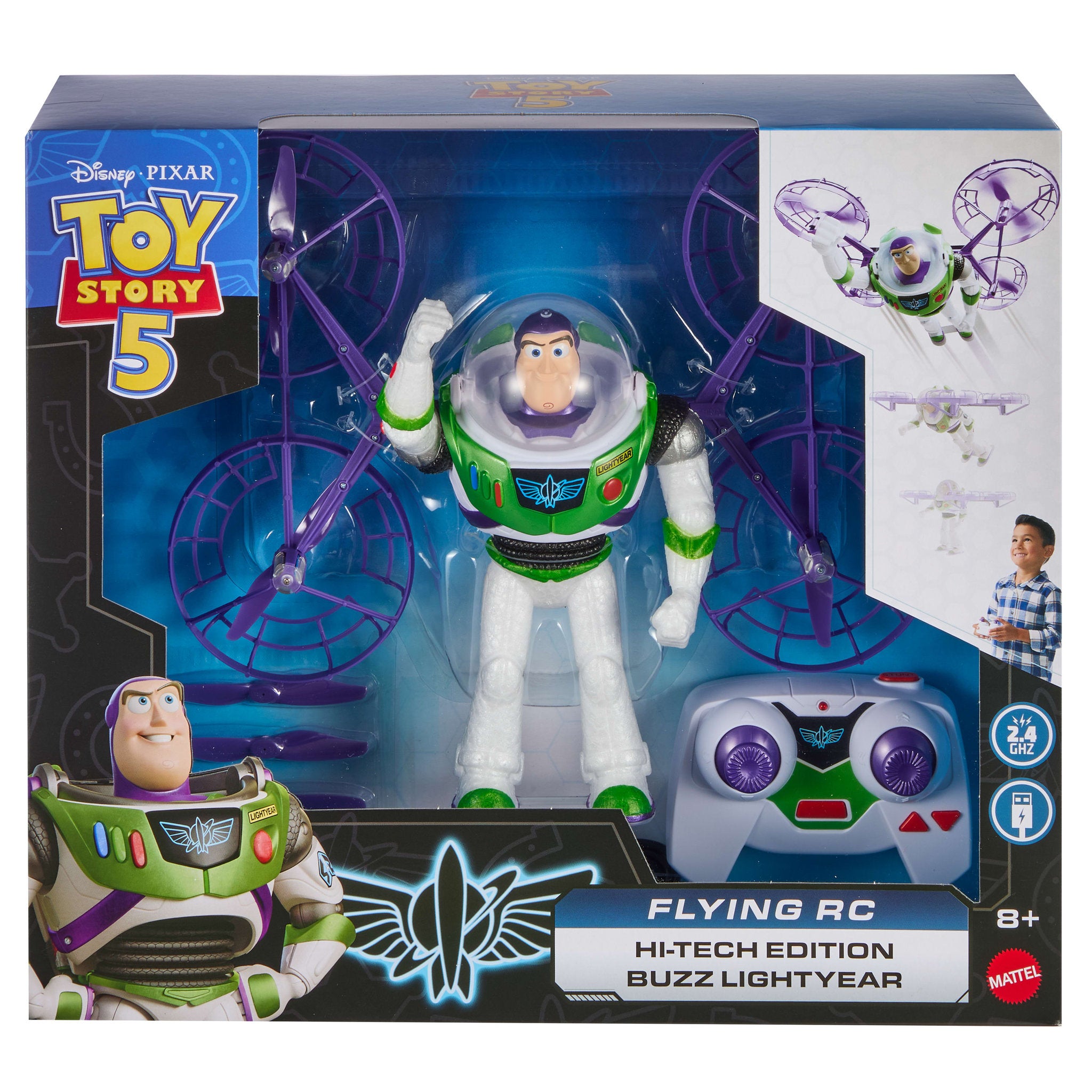 Disney Pixar Toy Story 5 Flying RC Hi-Tech Edition Buzz Lightyear