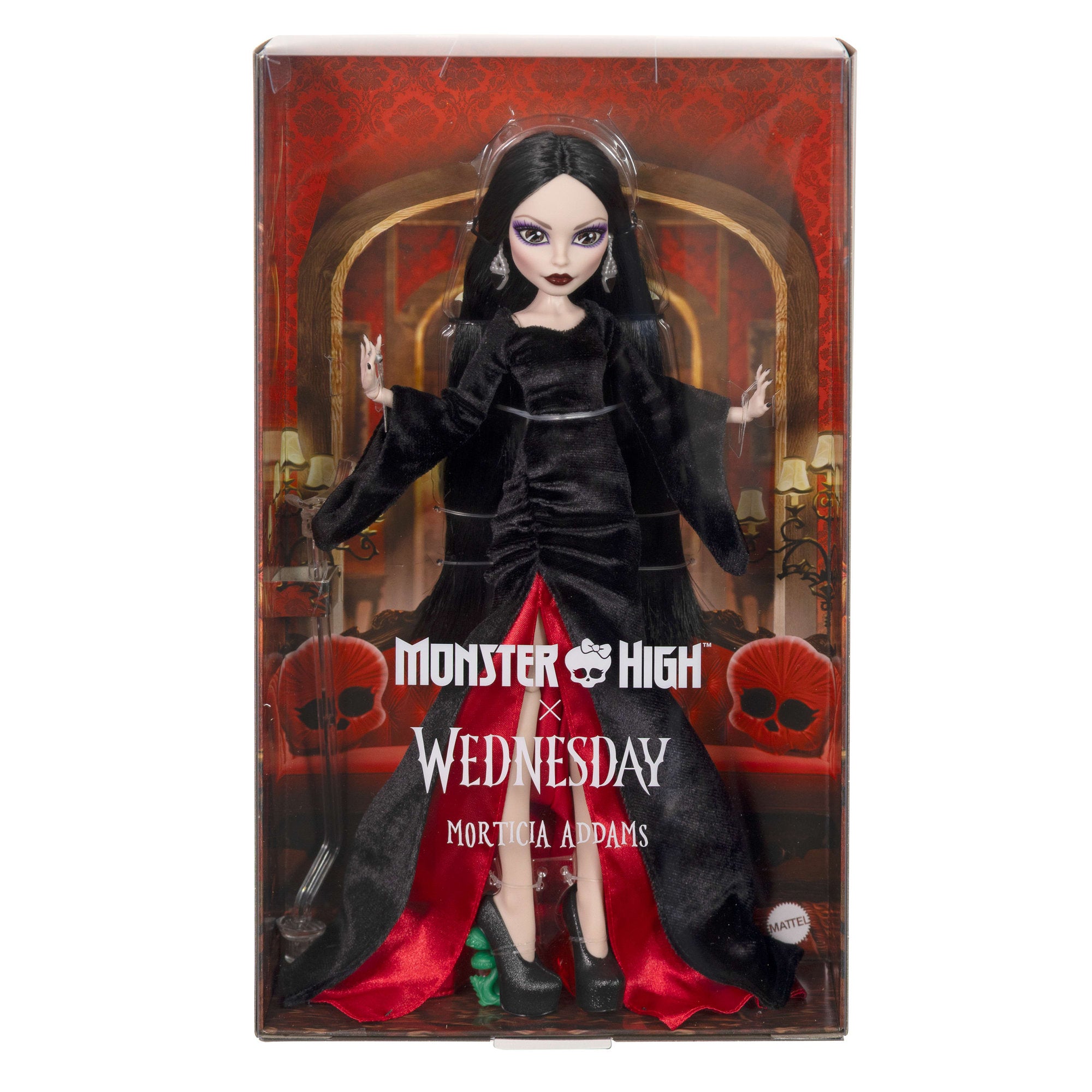 Monster High Wednesday Morticia Addams Skullector Doll