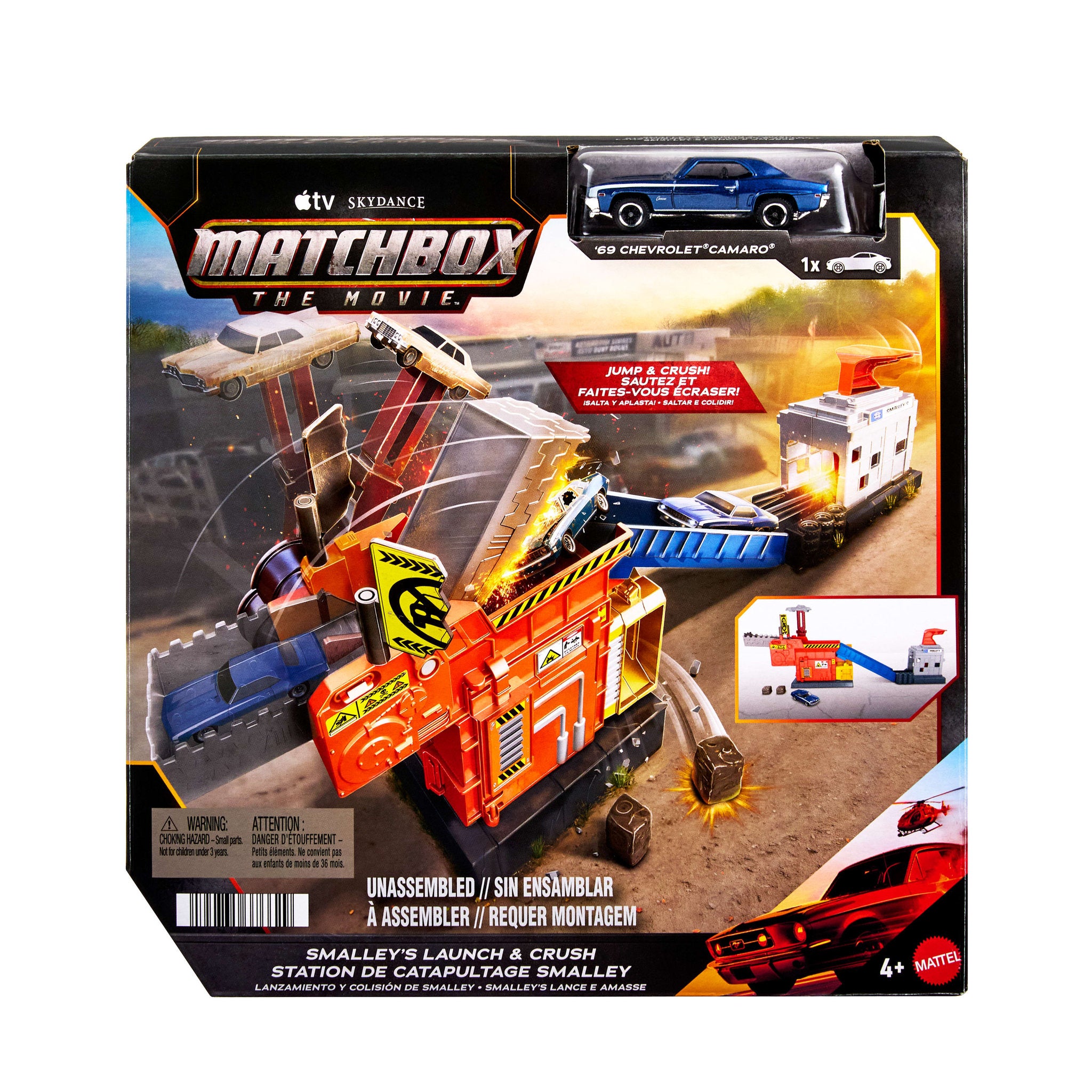 Matchbox The Movie Smalley's Launch & Crush Station Playset