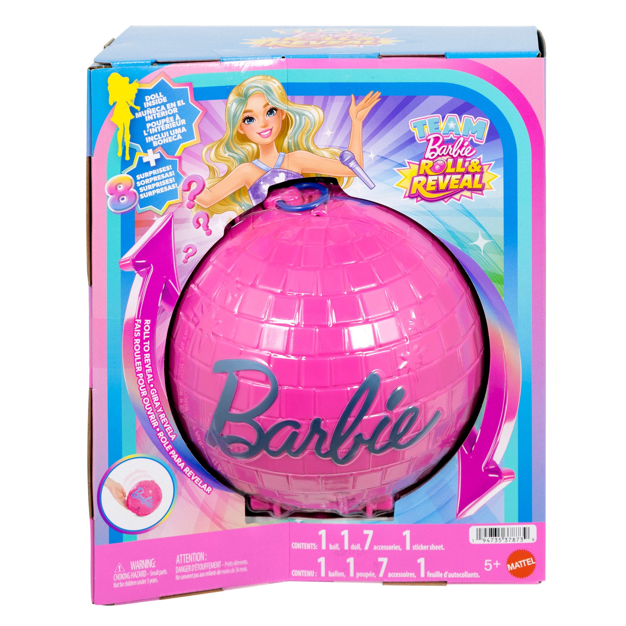 Barbie Career Burst Team Barbie Roll & Reveal Pop Star