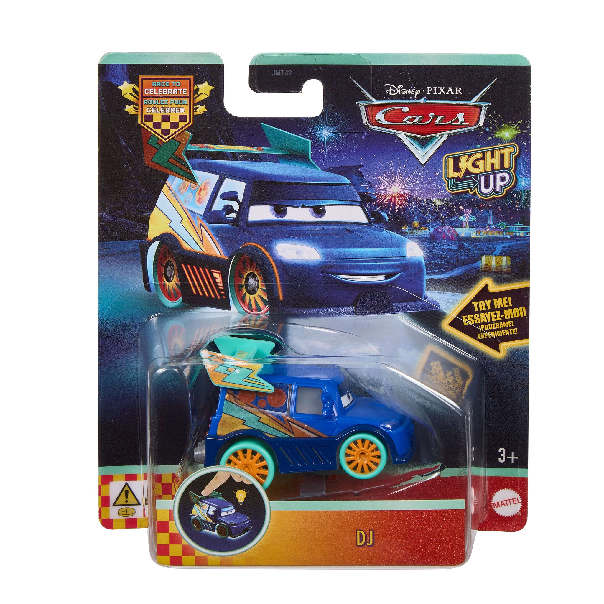 Disney Pixar Cars 1:55 Die-Cast Light up Vehicle - DJ