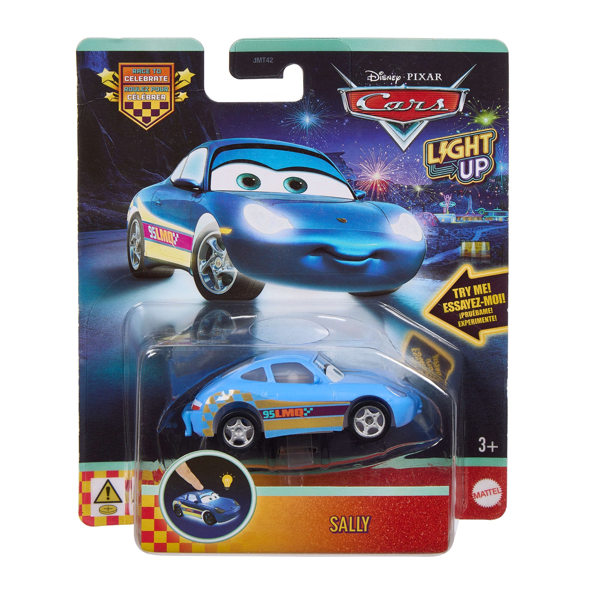 Disney Pixar Cars 1:55 Die-Cast Light up Vehicle - Sally