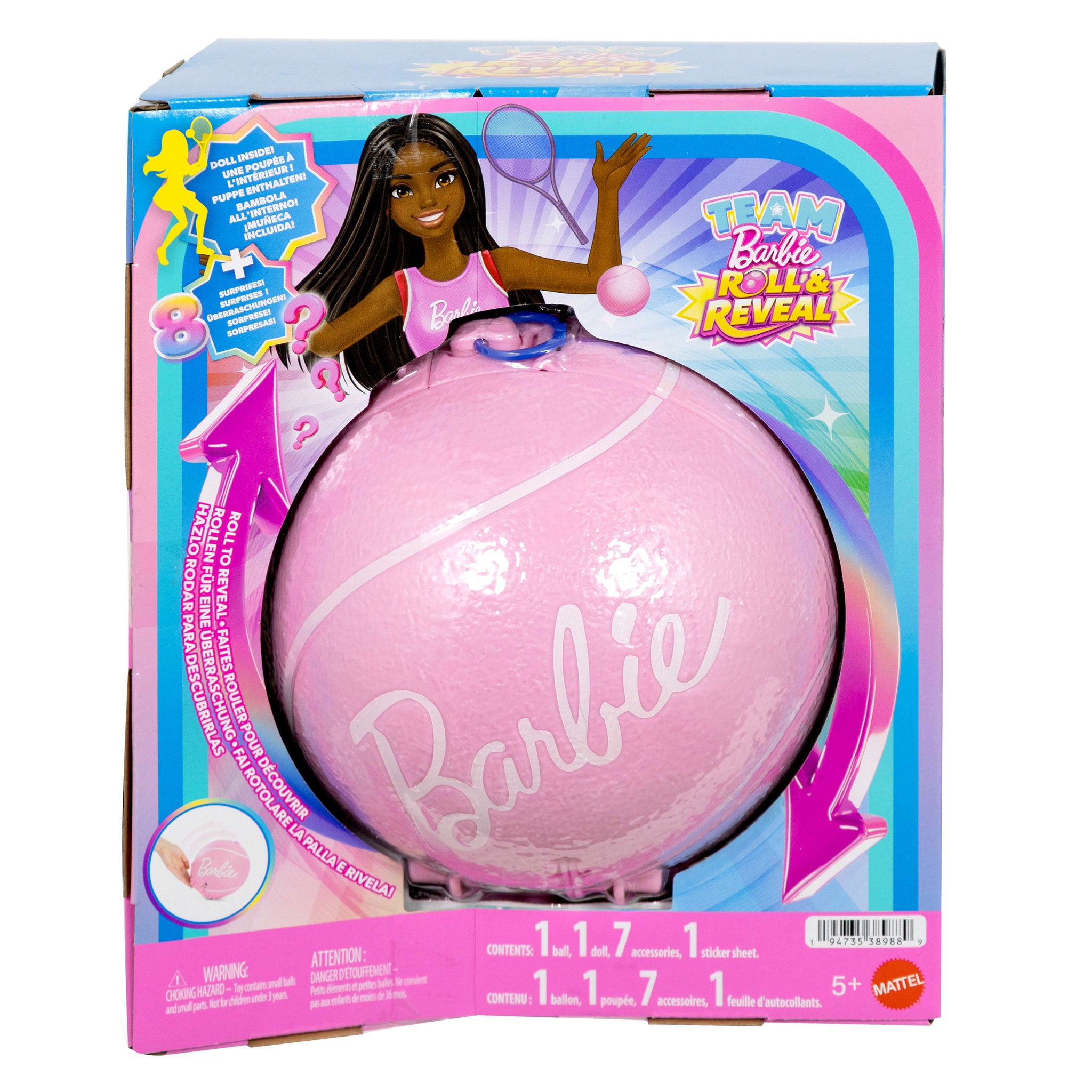 Barbie Team Roll & Reveal Playset