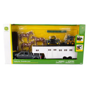 John Deere 1:32 Hobby Set With Jd Gator & Skid Steer (With Horses)