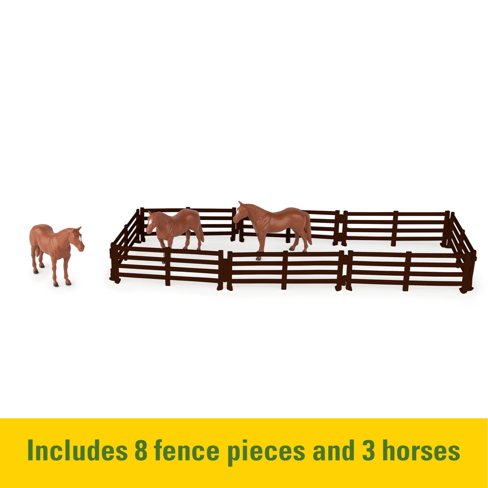 John Deere 1:32 Hobby Set With Jd Gator & Skid Steer (With Horses)