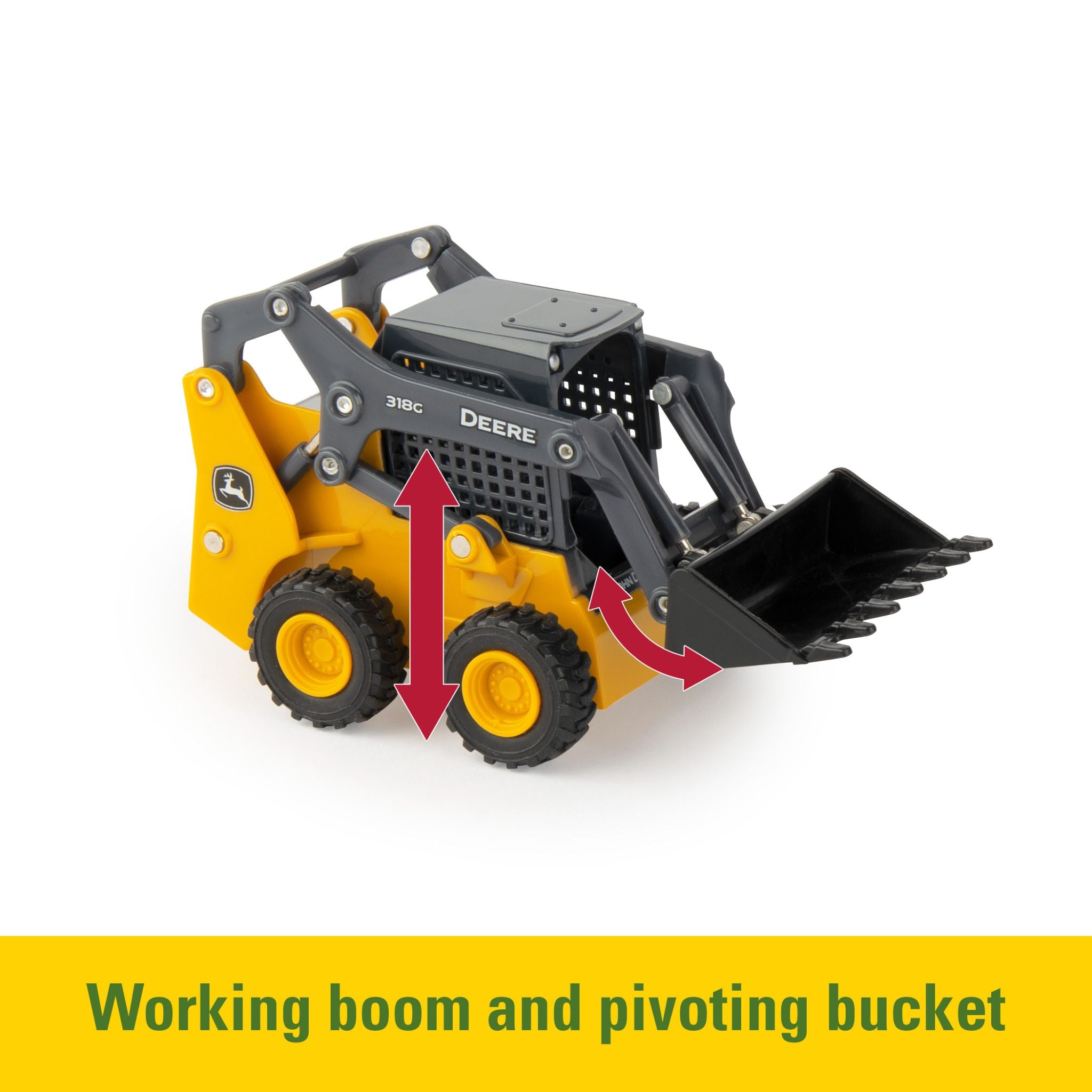 John Deere 1:32 Hobby Set With Jd Gator & Skid Steer (With Horses)