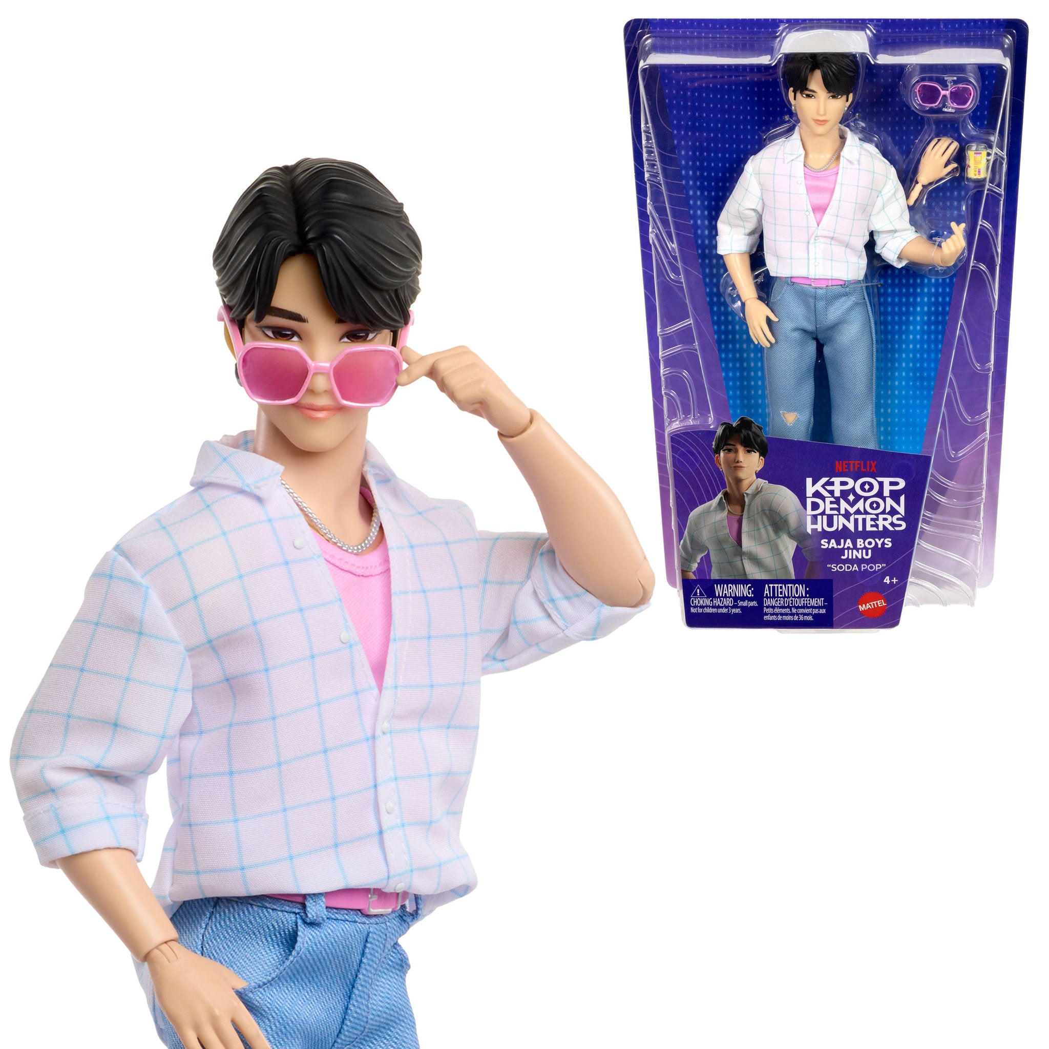 KPop Demon Hunters Saja Boys Soda Pop Doll - Jinu