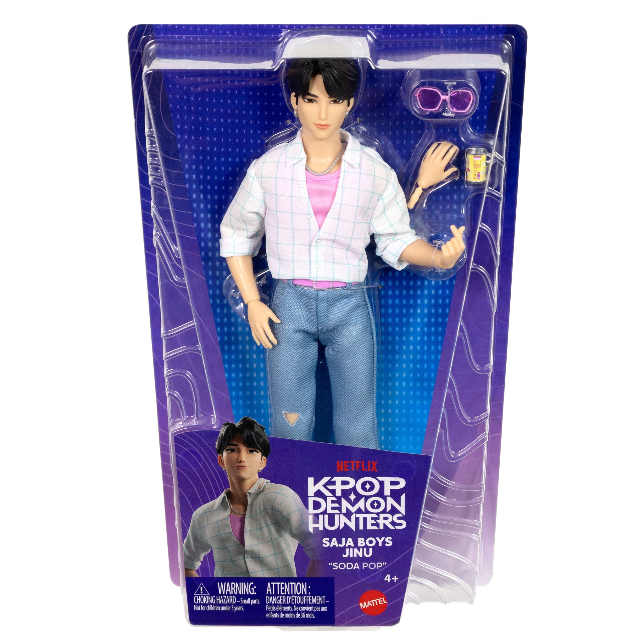 KPop Demon Hunters Saja Boys Soda Pop Doll - Jinu