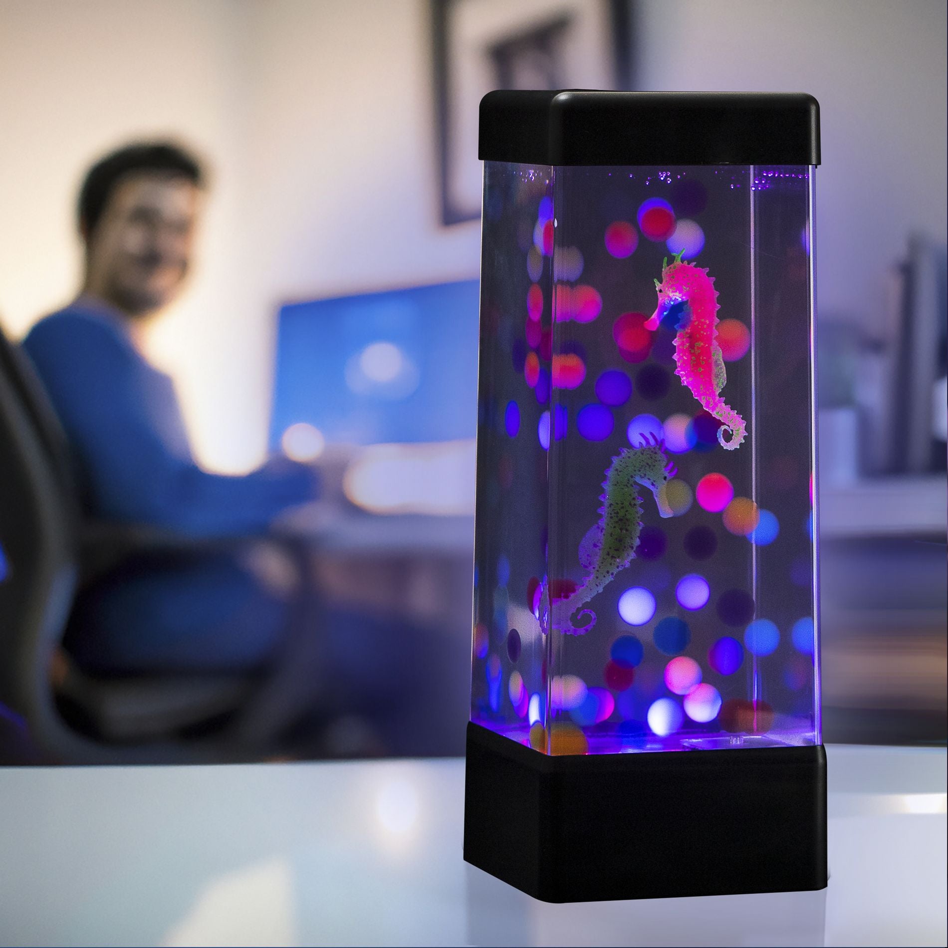 JINX Luminous Mood Lamp USB - Seahorses & Sea Balls