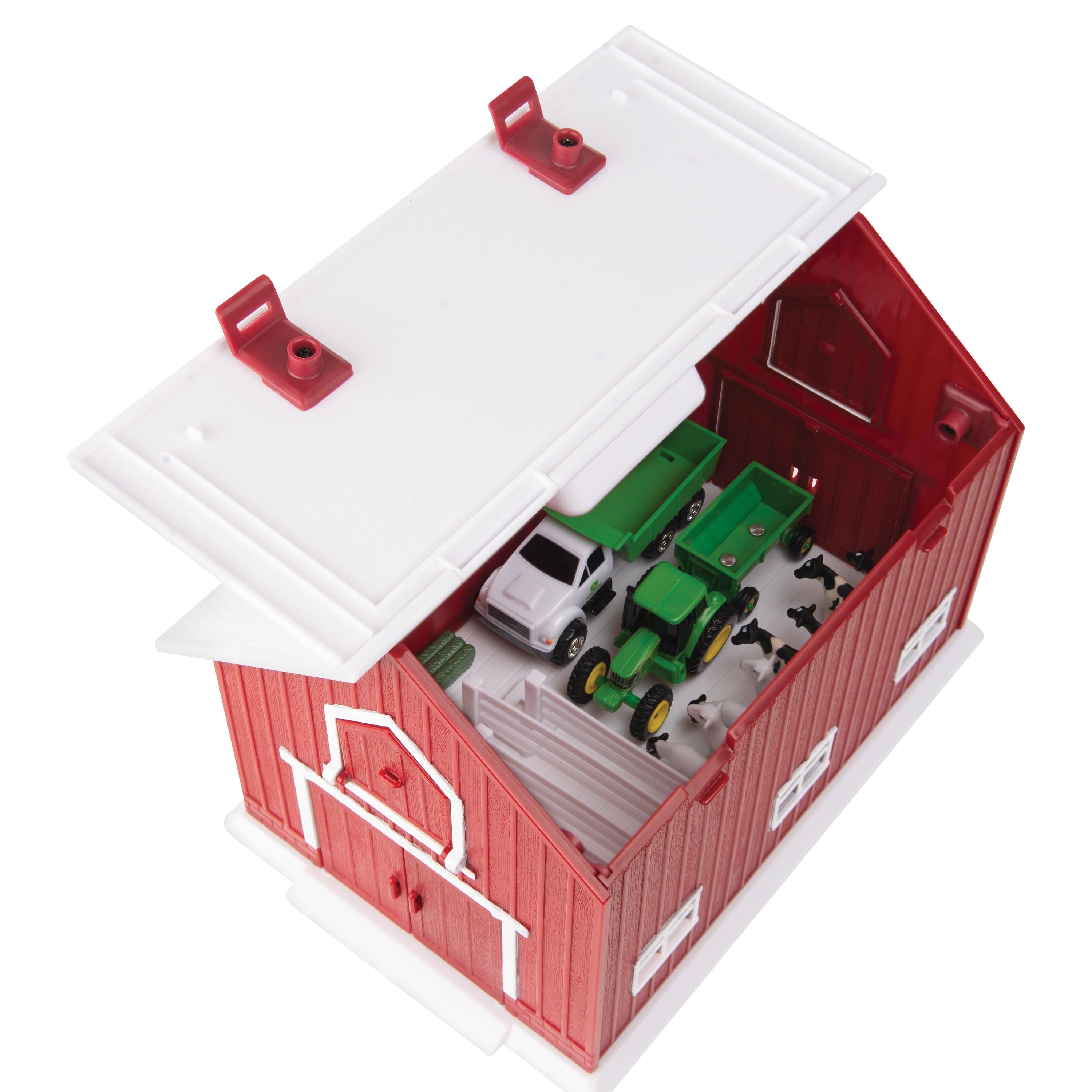 John Deere 1:64 Red Barn 24 Piece Playset - Toyworld Australia