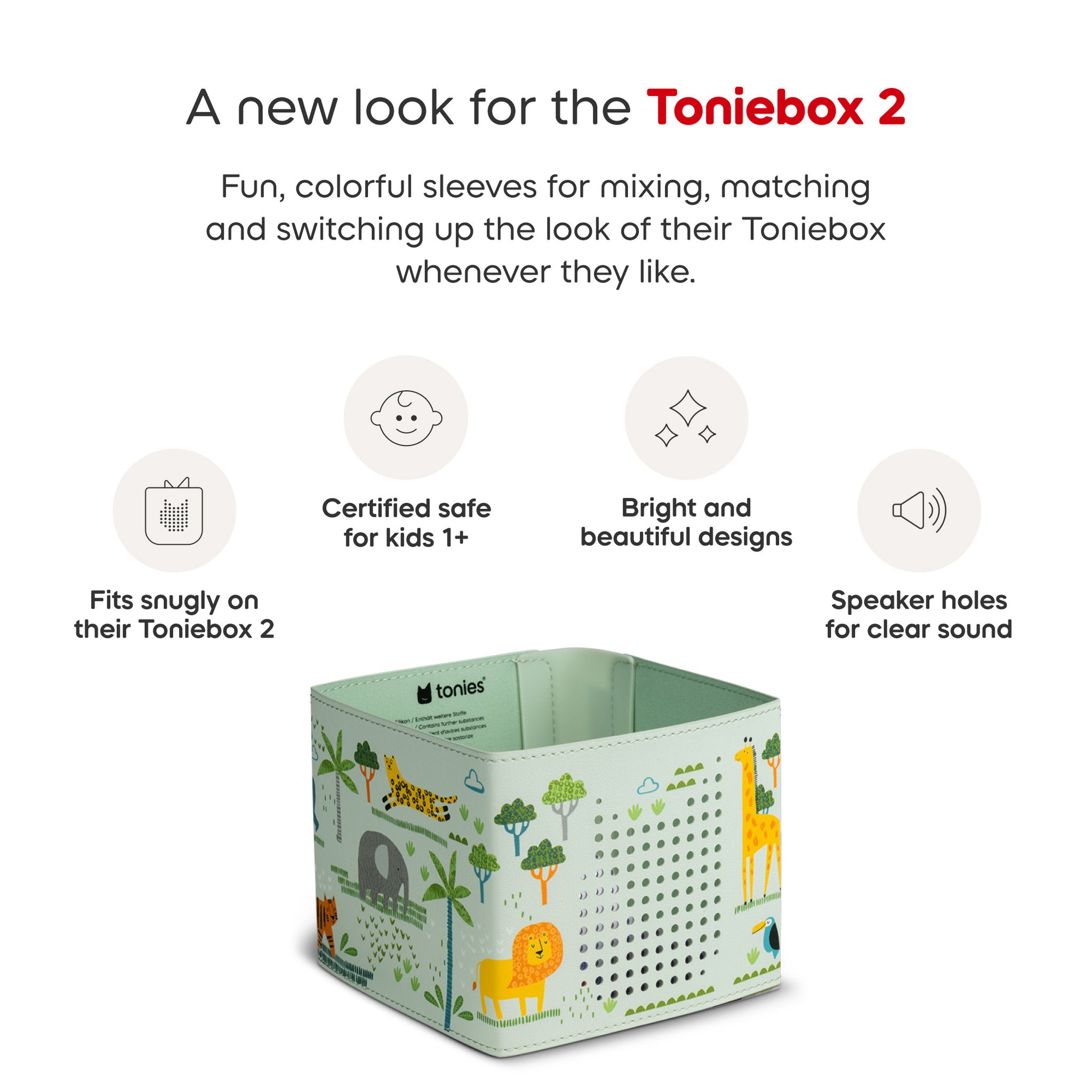Tonies Toniebox 2 Sleeve - Jungle