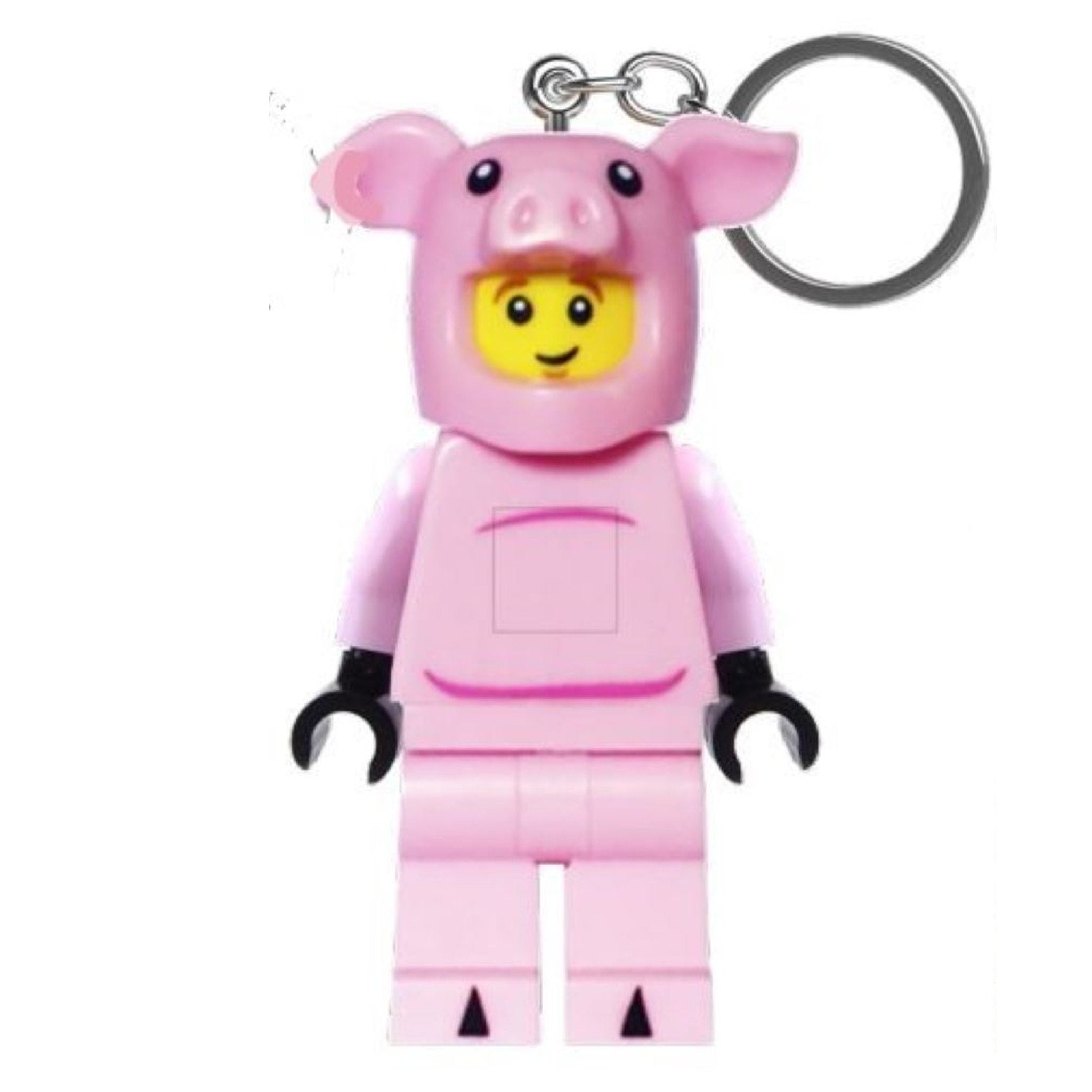 LEGO Minifigures Keychain LED Key Light Piggy Guy