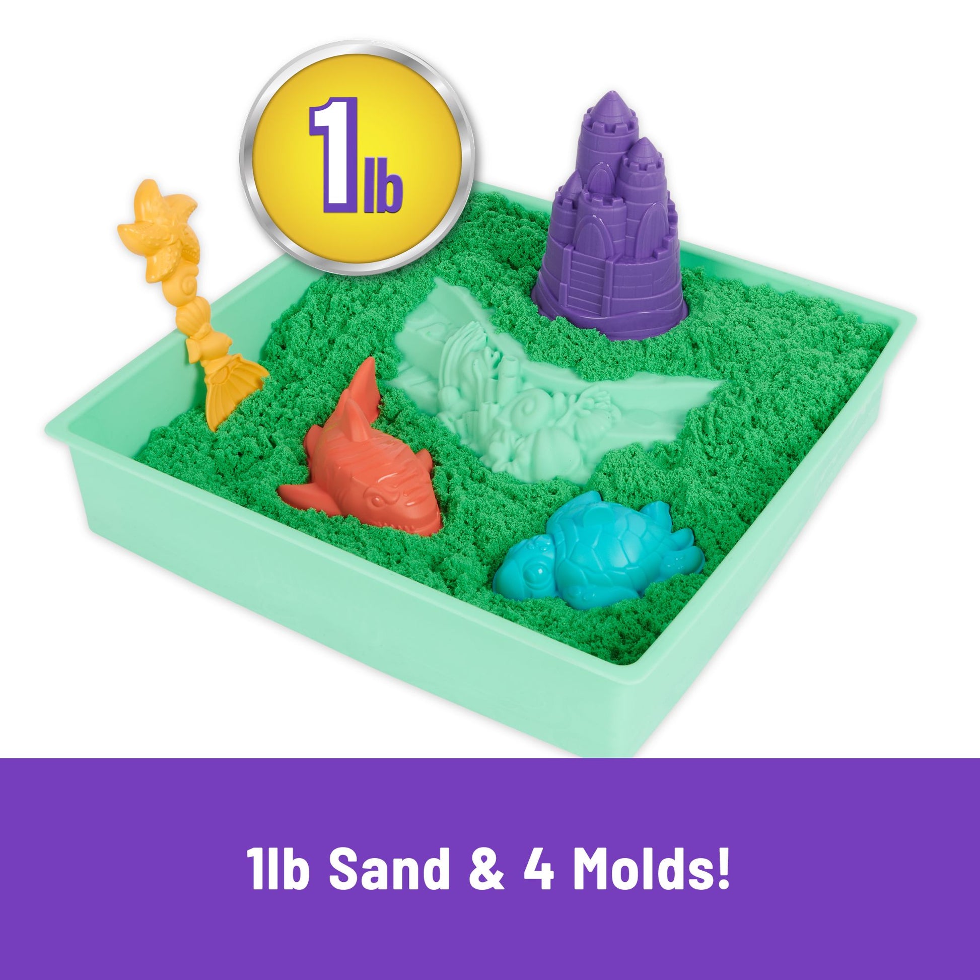 Kinetic Sand Sandbox Set Green – Toyworld Australia