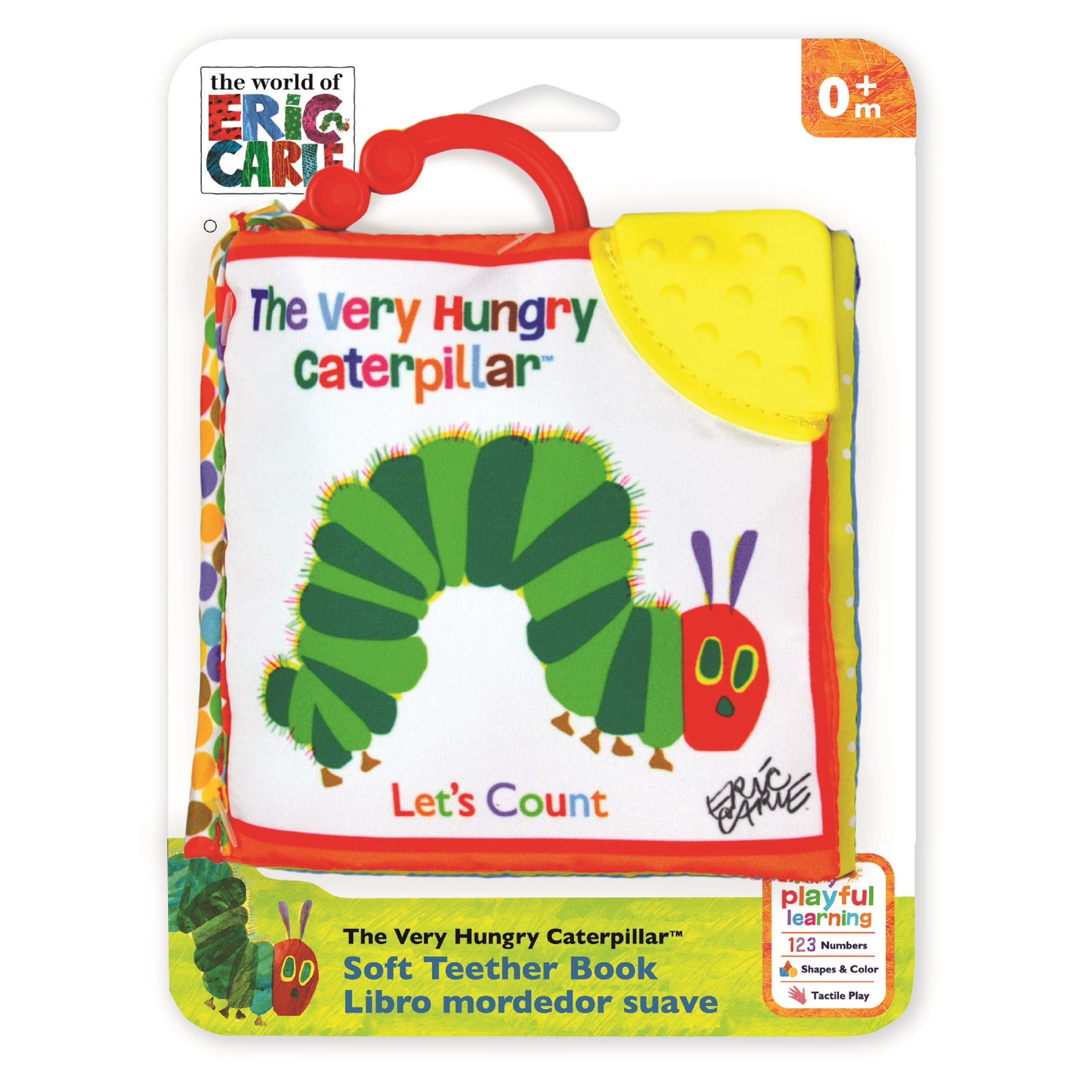 Very Hungry Caterpillar Let's Count Soft Teether Book With Clip - Toyworld Australia