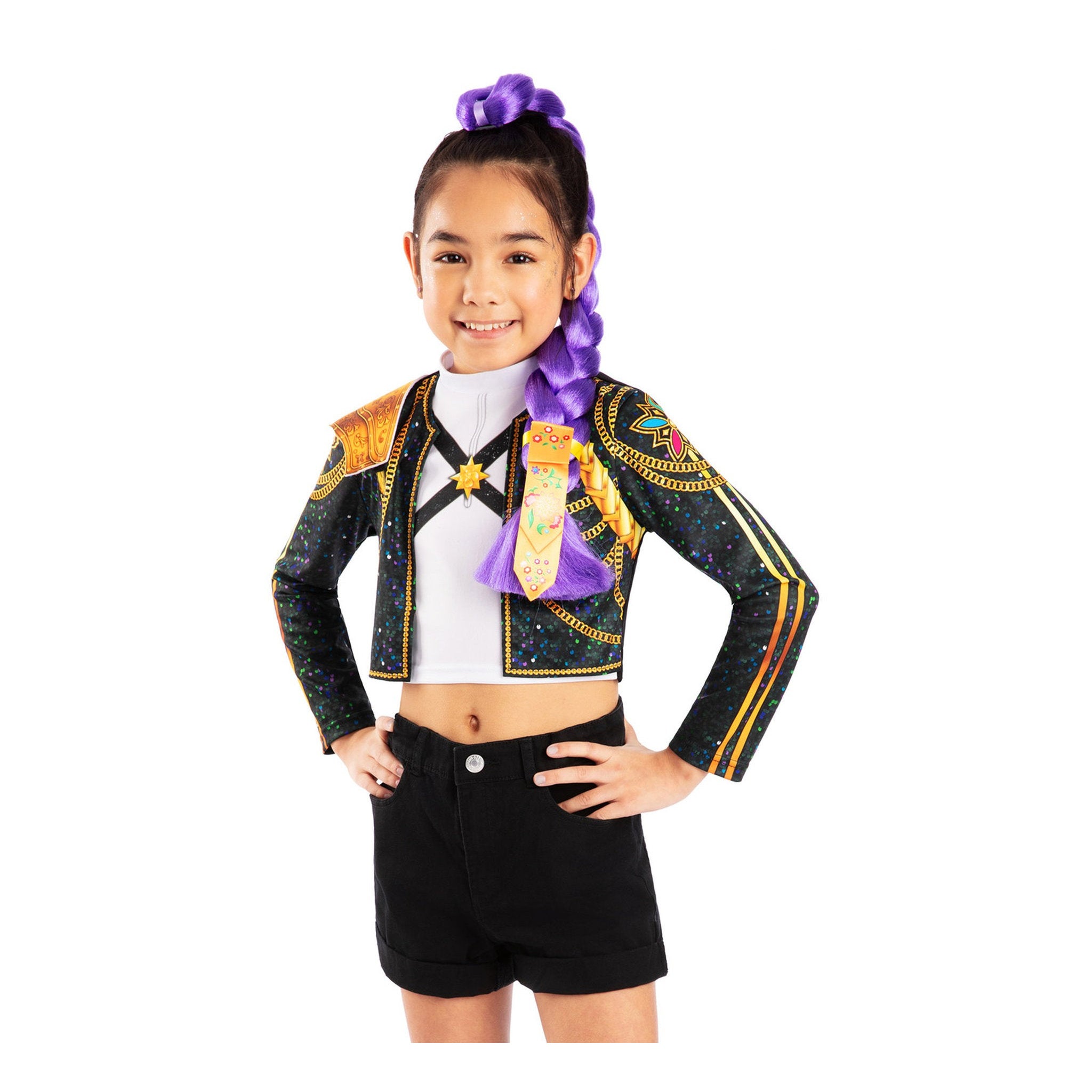 KPop Demon Hunters HUNTR/X Deluxe Clip On Hair Braid 65cm - Rumi