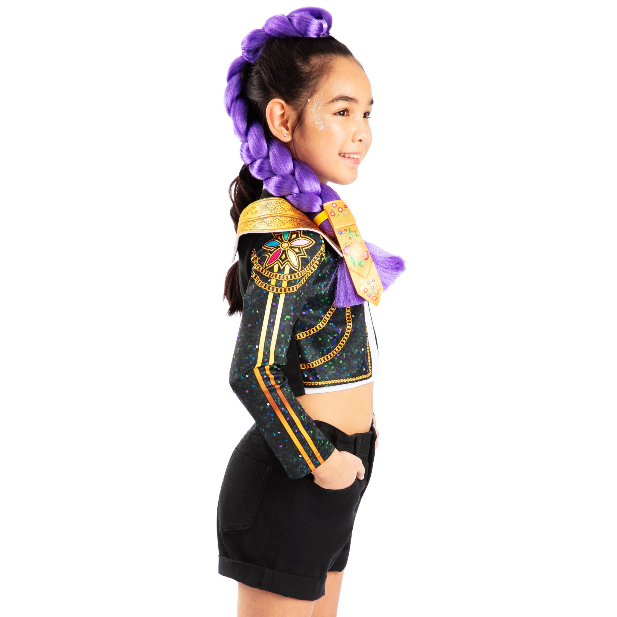 KPop Demon Hunters HUNTR/X Deluxe Clip On Hair Braid 65cm - Rumi