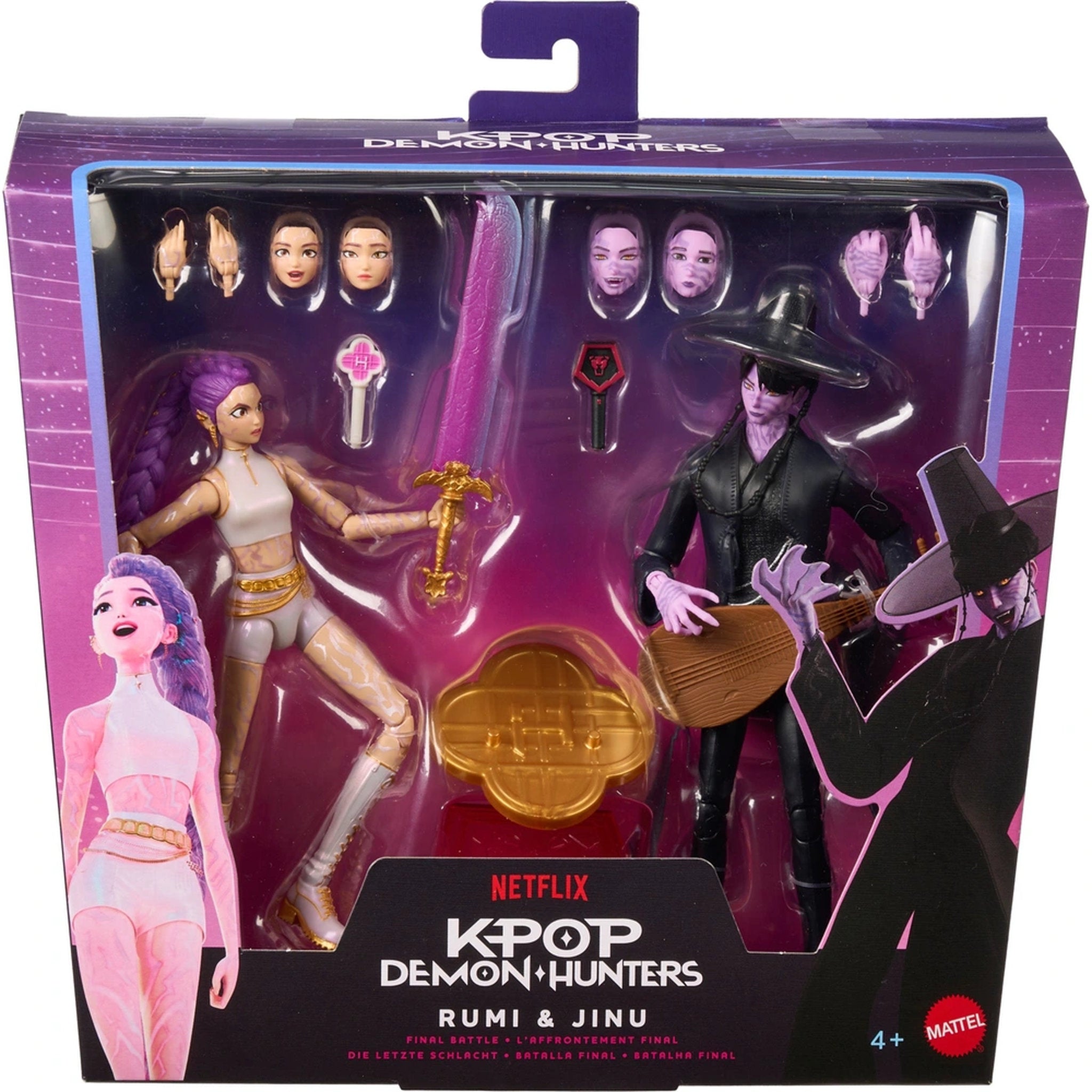 KPop Demon Hunters 6.5 Inch Blister Final Battle Action Figure 2 Pack - Rumi & Jinu