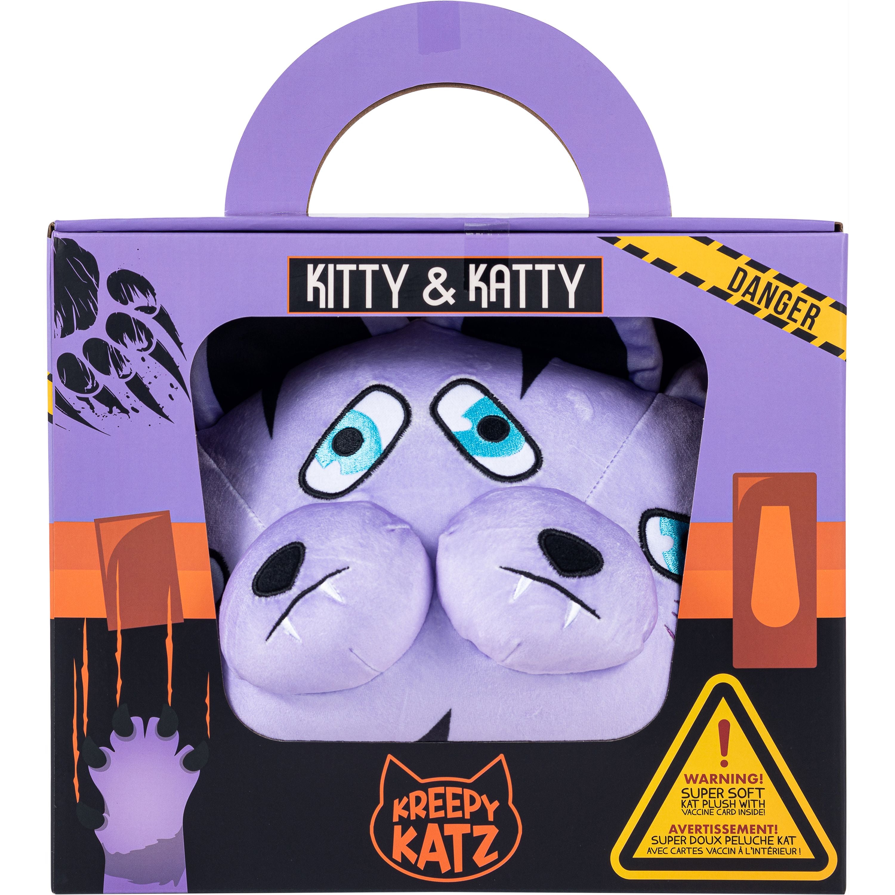 Kreepy Katz Carrier 30cm Plush - Katty & Kitty