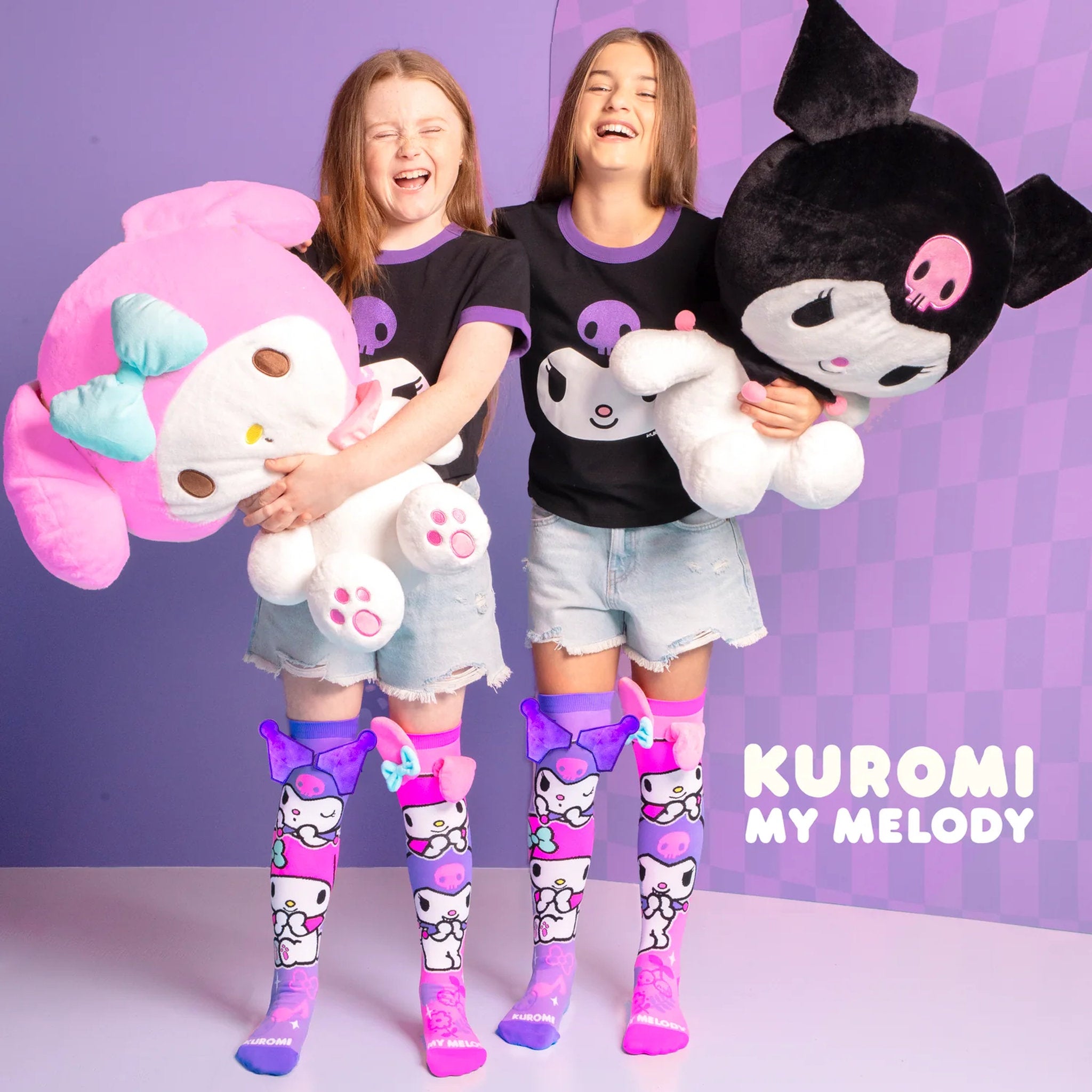MADMIA Kuromi and My Melody Adult Socks