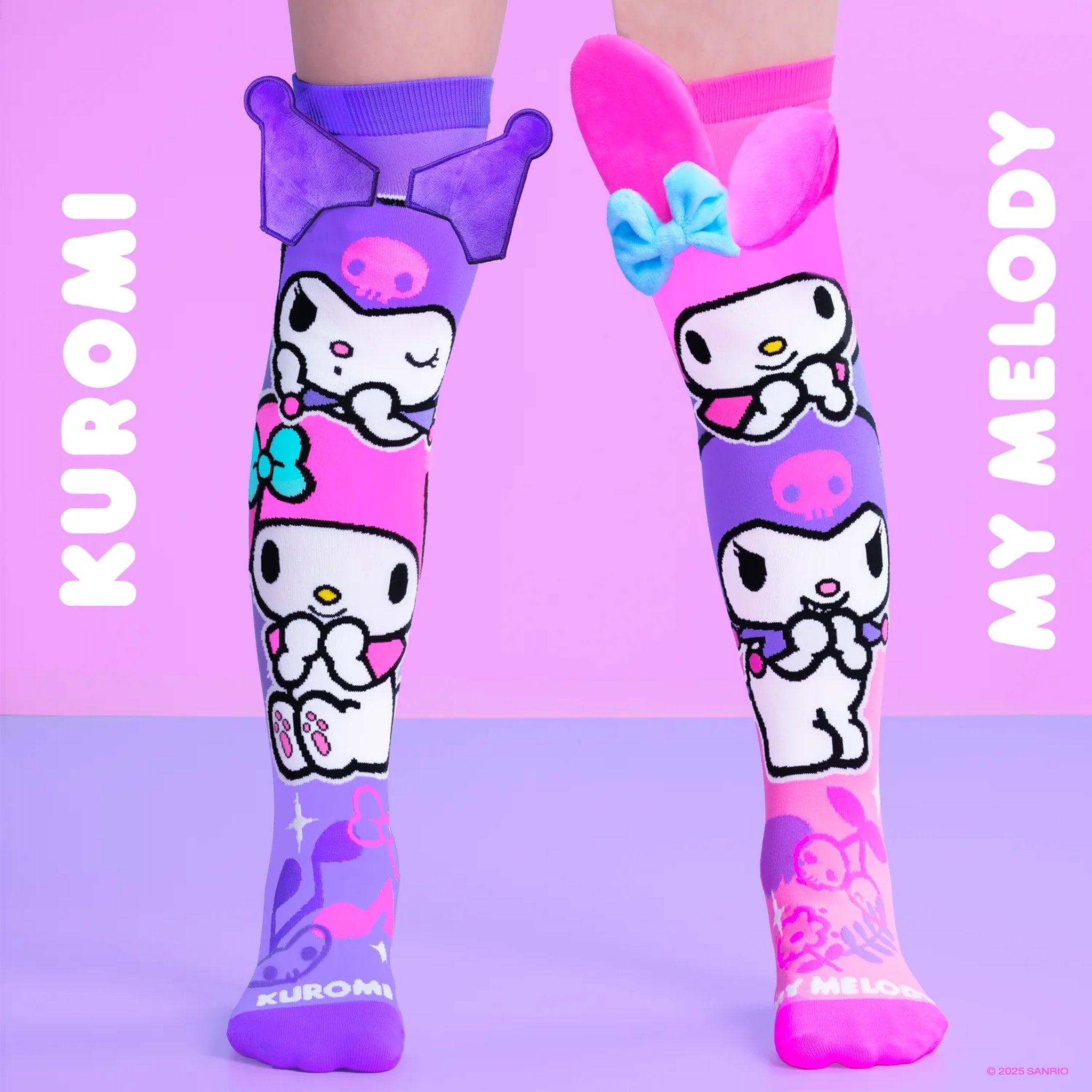 MADMIA Kuromi and My Melody Adult Socks