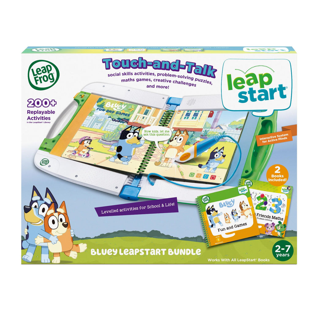 LEAPFROG LEAPSTART BLUEY TIME TO PLAY / SCOUT & FRIENDS MATH BUNDLE