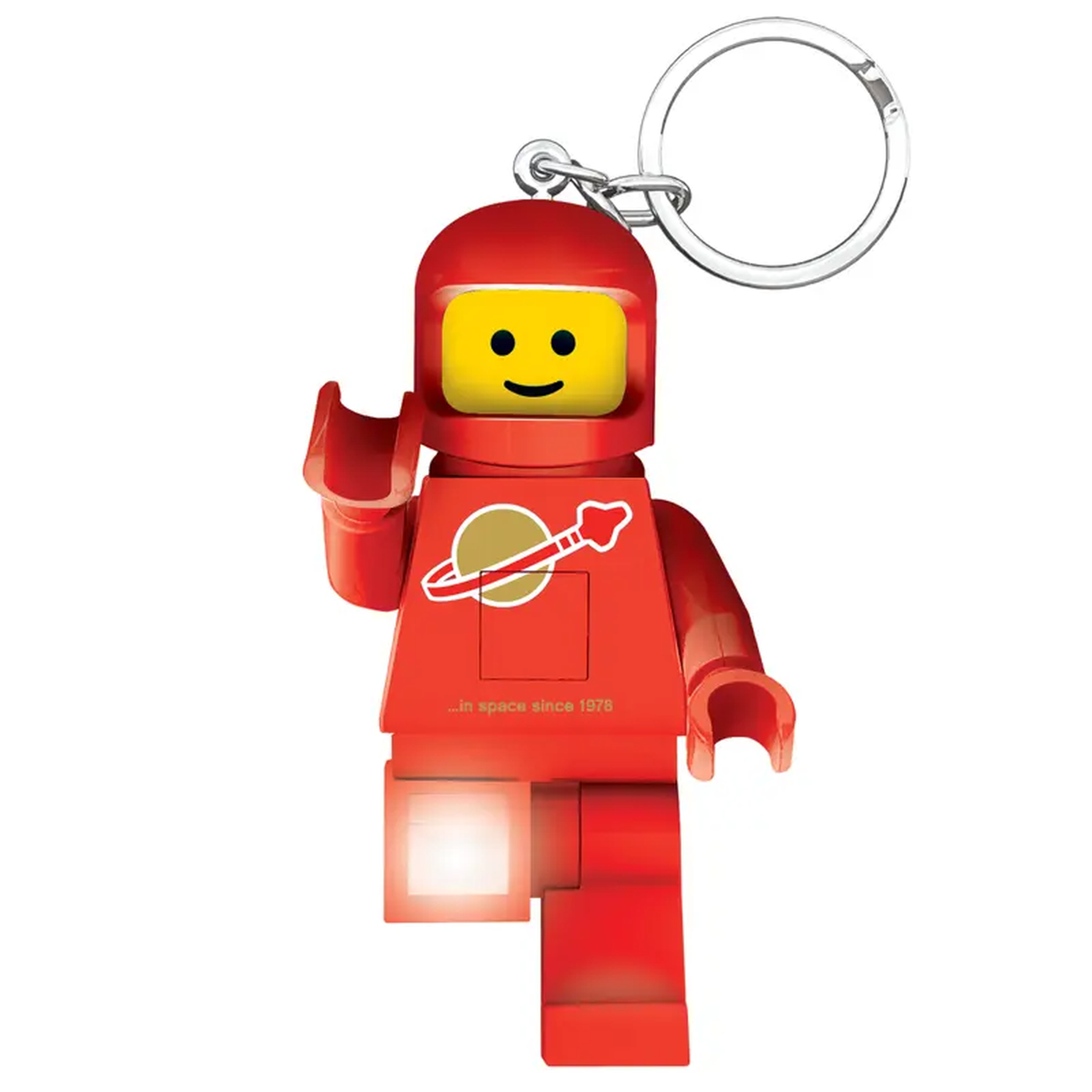 LEGO Minifigures Keychain Light Spaceman Red