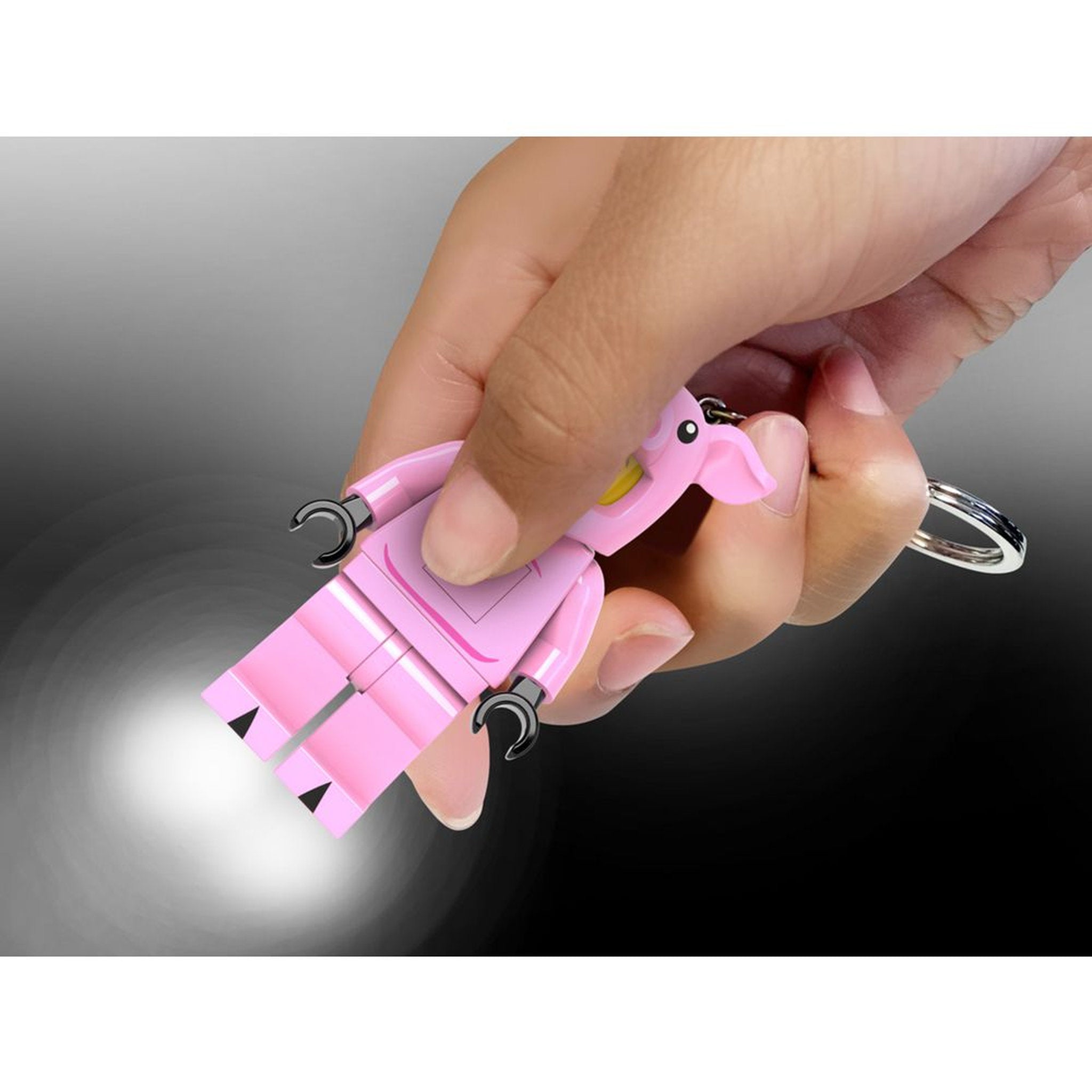 LEGO Minifigures Keychain LED Key Light Piggy Guy