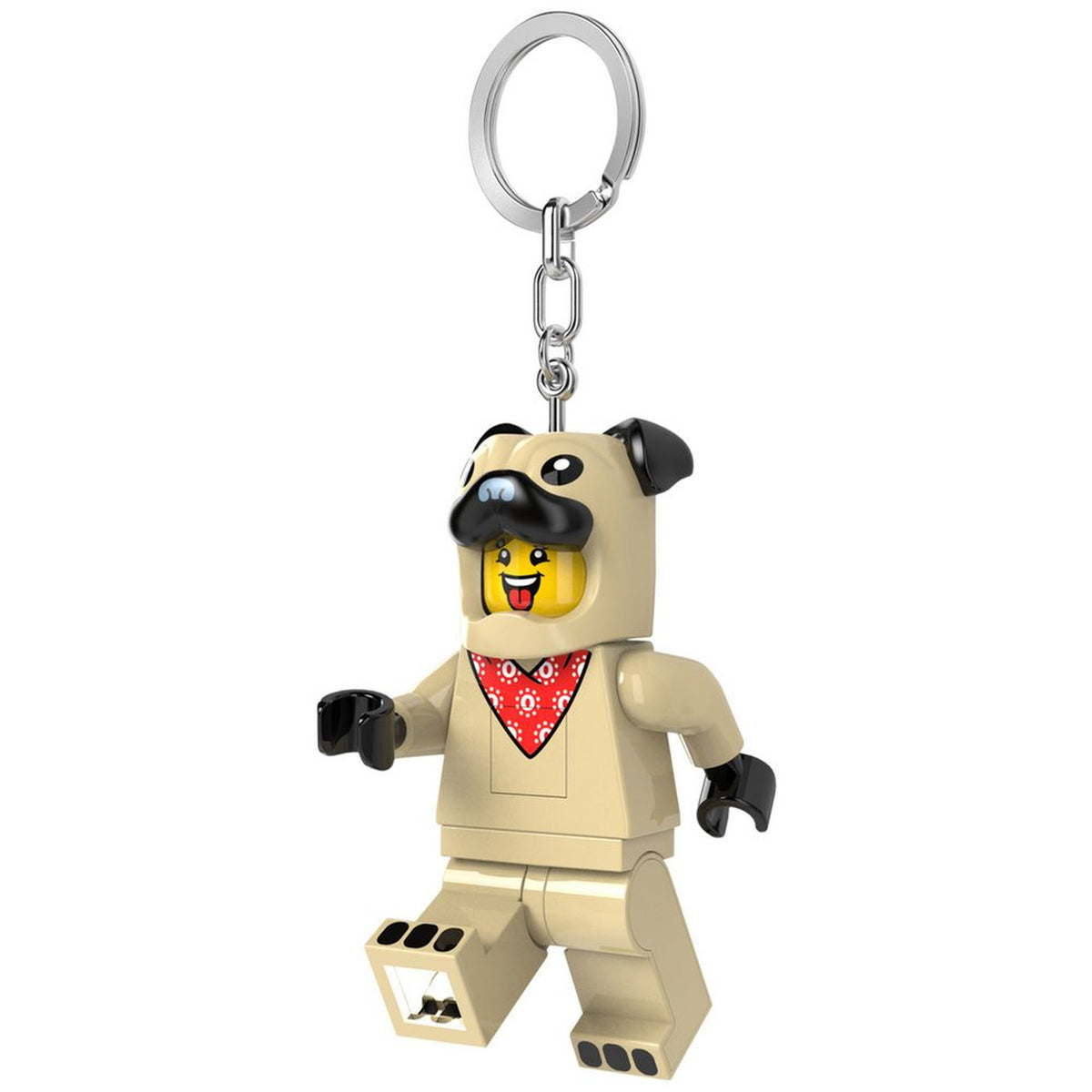 LEGO Minifigures Keychain LED Key Light Pug