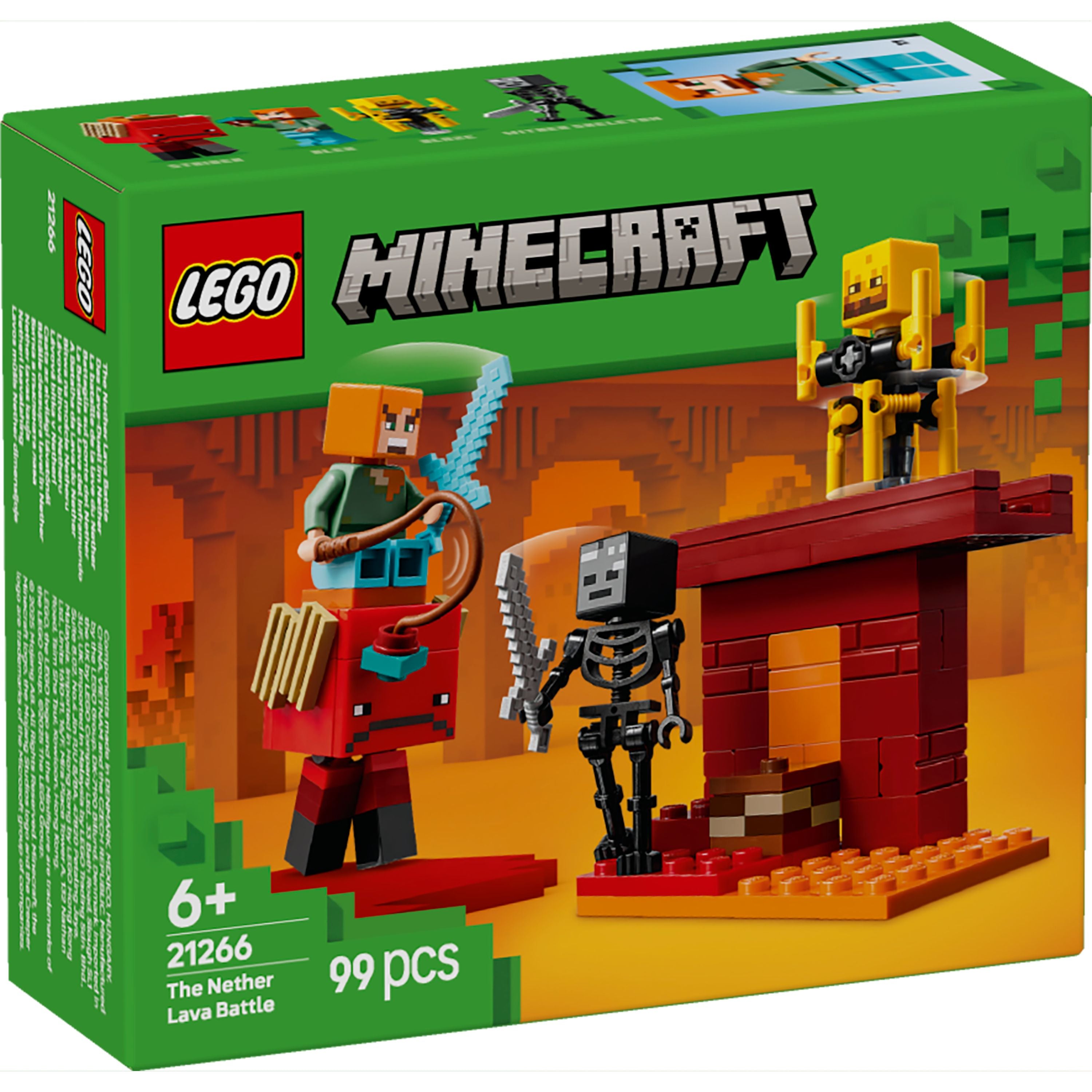 LEGO 21266 Minecraft The Nether Lava Battle