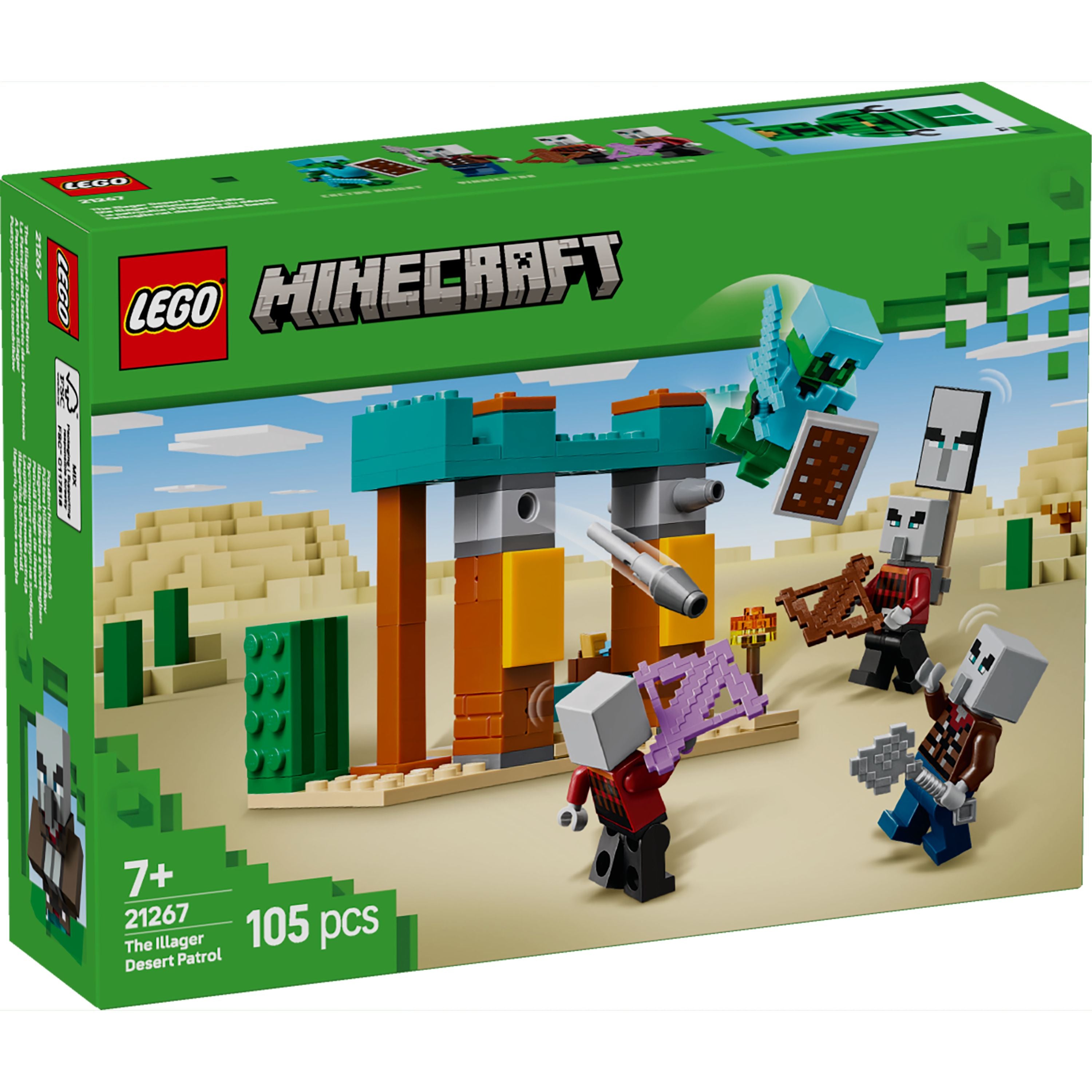 LEGO 21267 Minecraft The Illager Desert Patrol