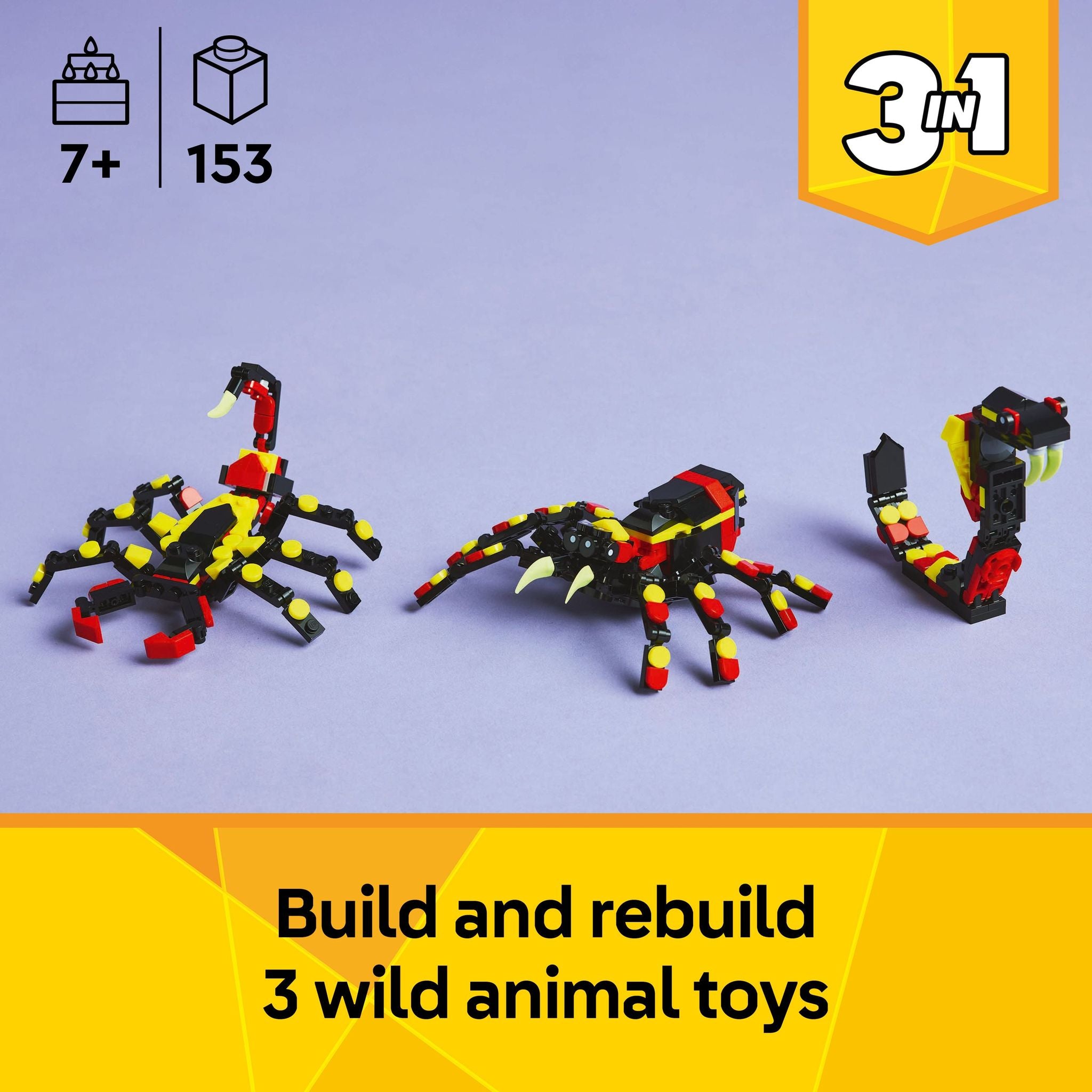 LEGO 31159 Creator Wild Animals: Surprising Spider – Toyworld Australia