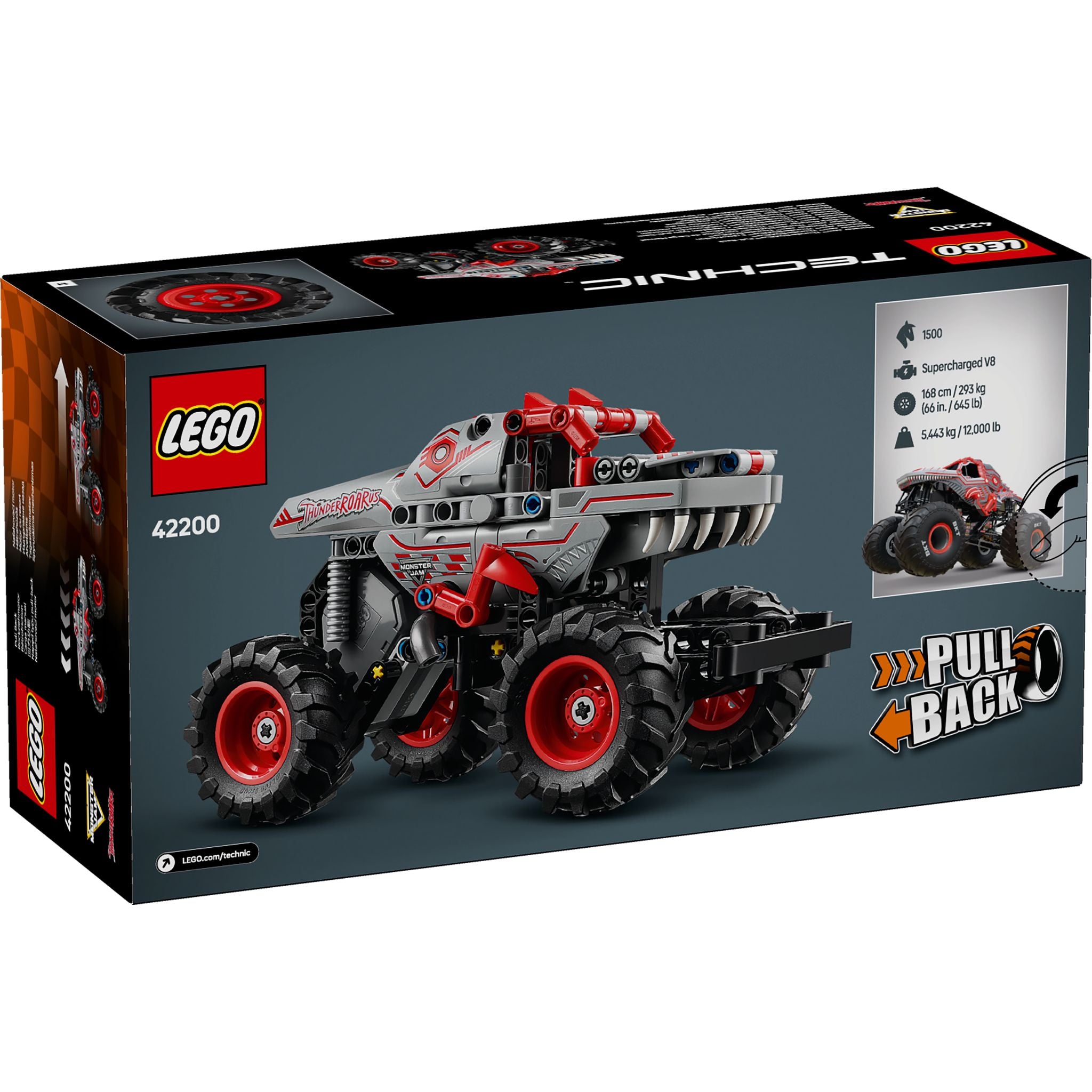 LEGO 42200 Technic Monster Jam ThunderROARus Pull-Back