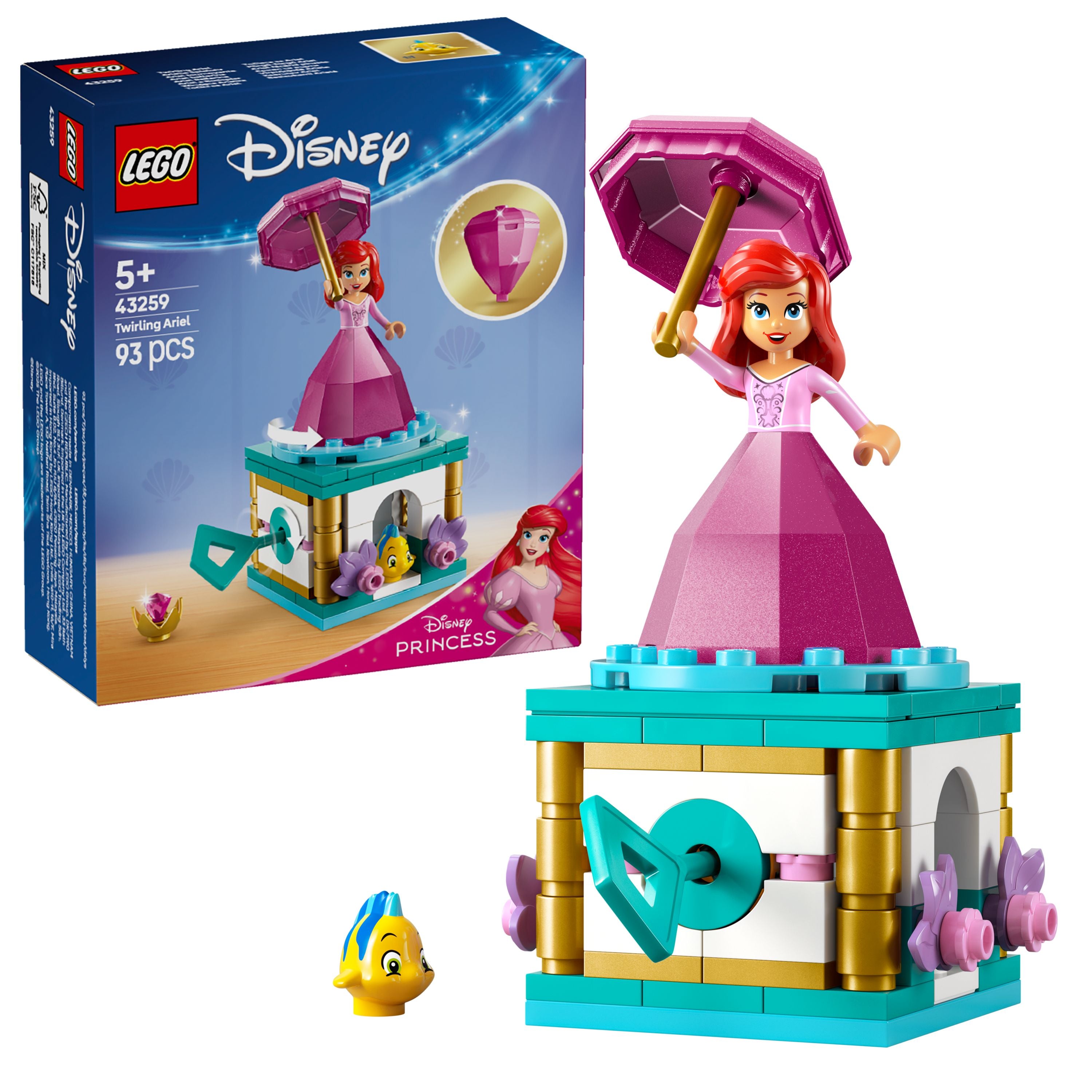 LEGO 43259 Disney Princess Twirling Ariel