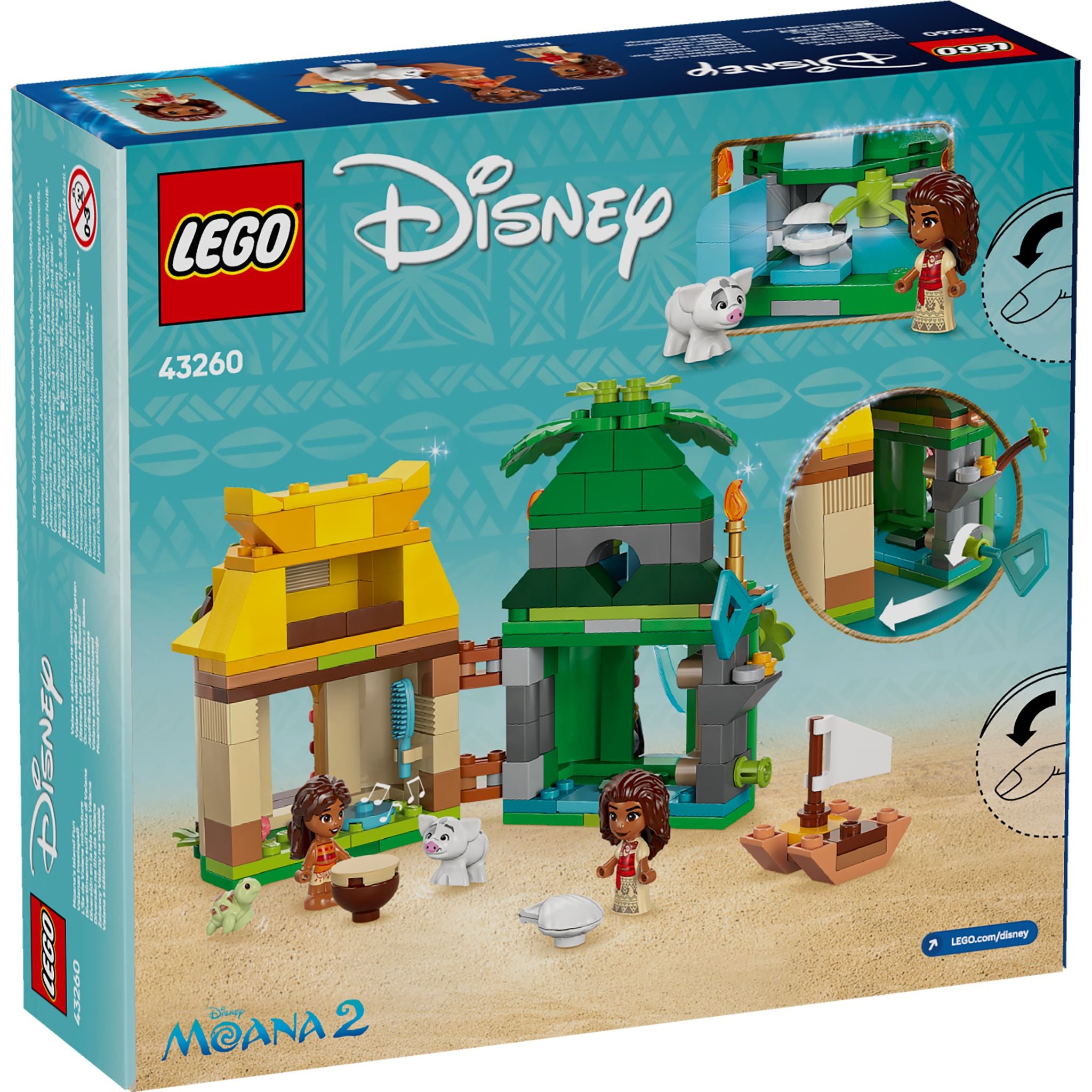 LEGO 43260 Disney Princess Moana's Island Fun