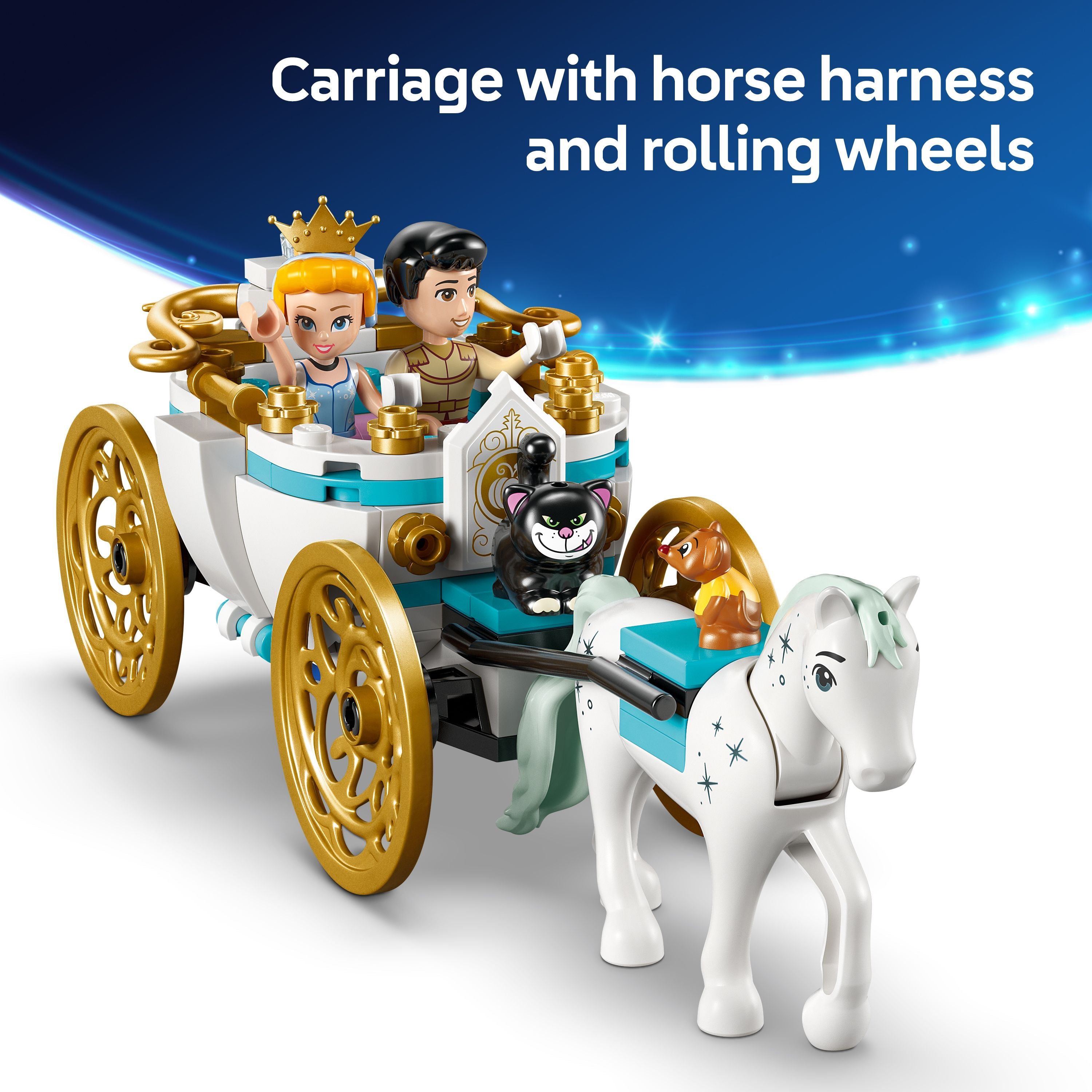 LEGO 43275 Disney Princess Cinderella’s Castle & Horse Carriage