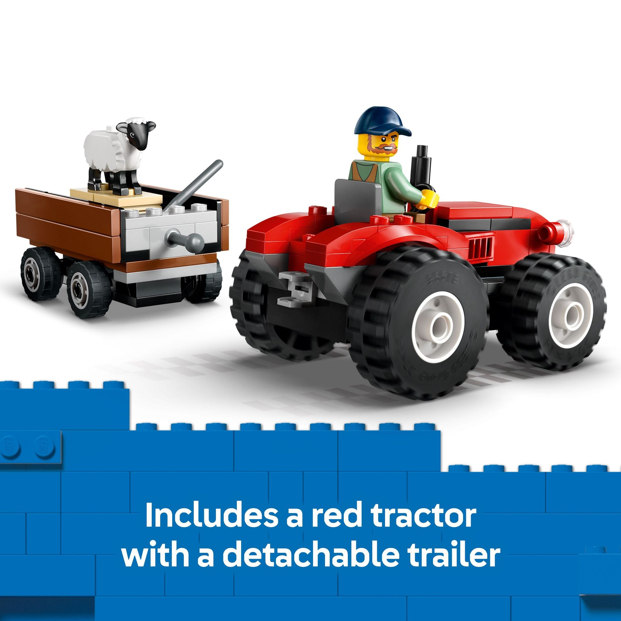 LEGO 60461 City Red Farm Tractor with Trailer & Sheep