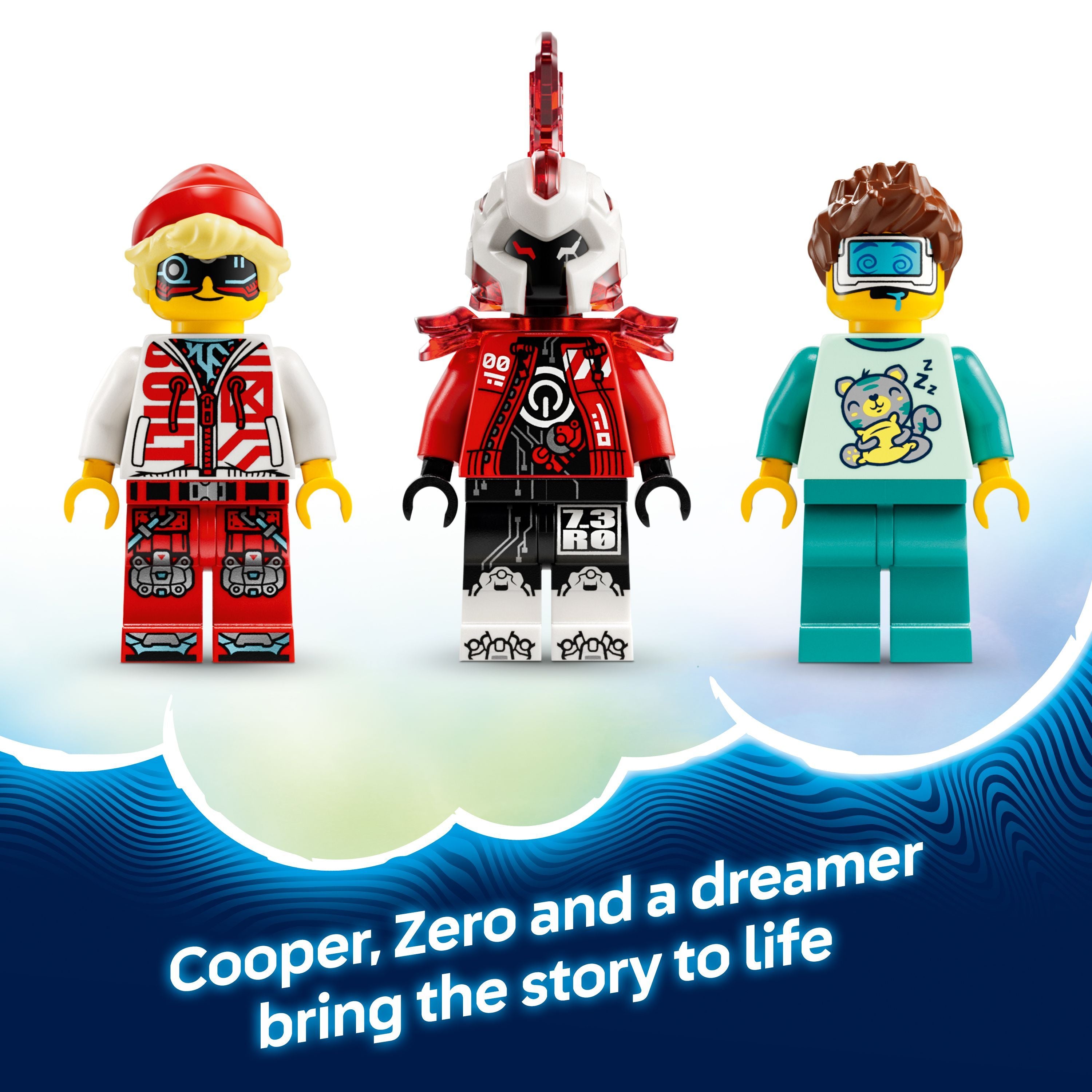 LEGO 71497 DREAMZzz Cooper's Tiger Mech & Zero's Hot Rod Car