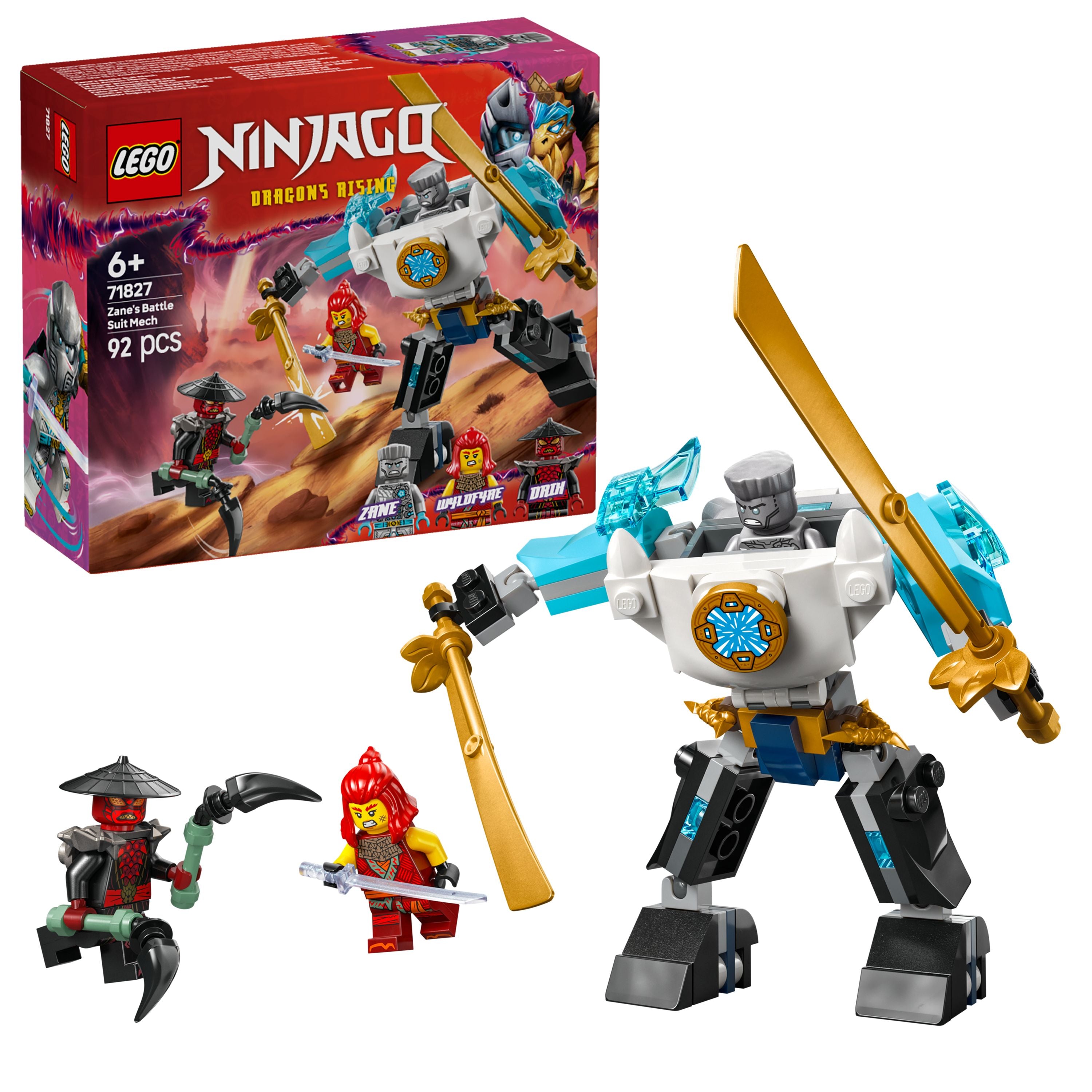 LEGO 71827 NINJAGO Zane's Battle Suit Mech