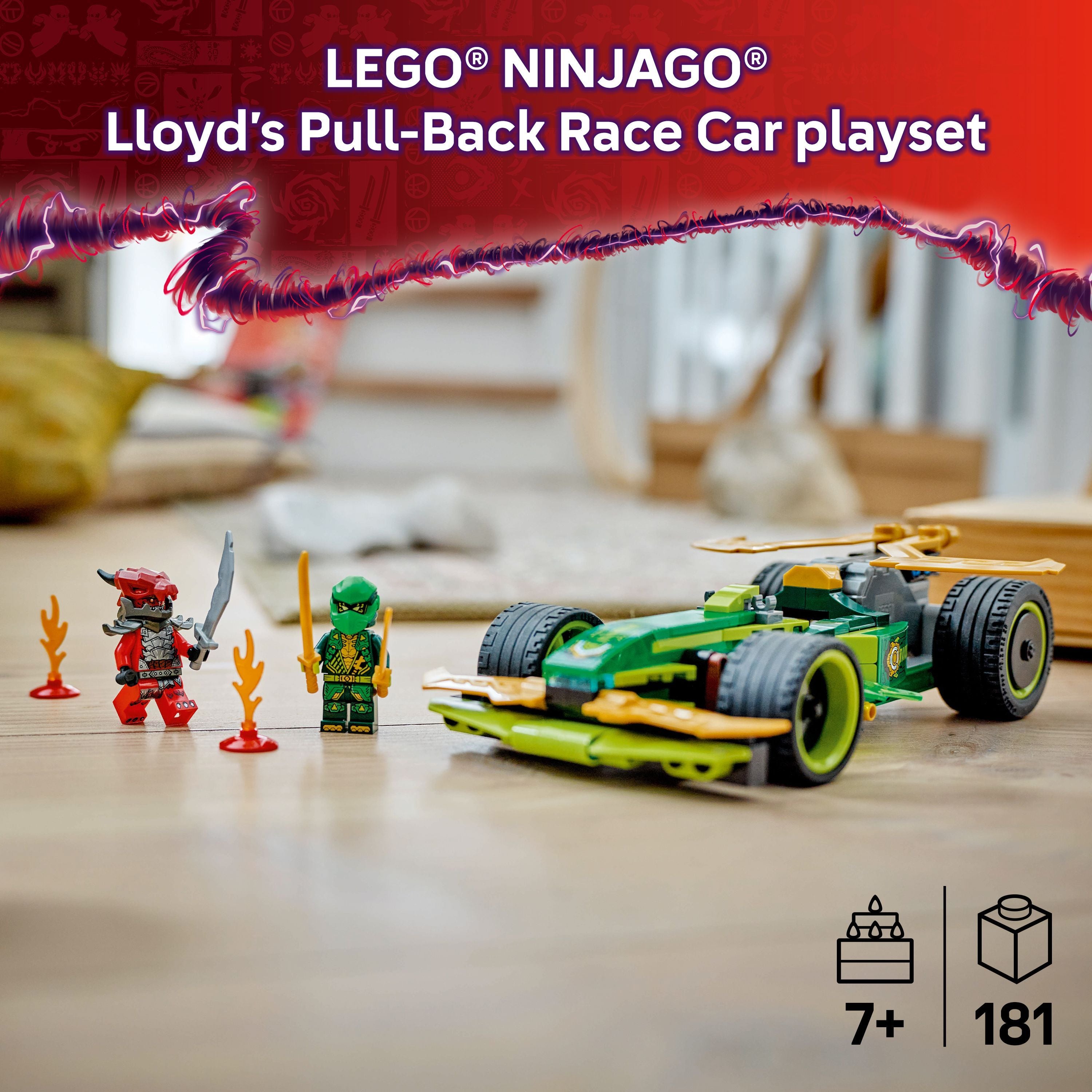 LEGO 71828 NINJAGO Lloyd's Pull-Back Race Car