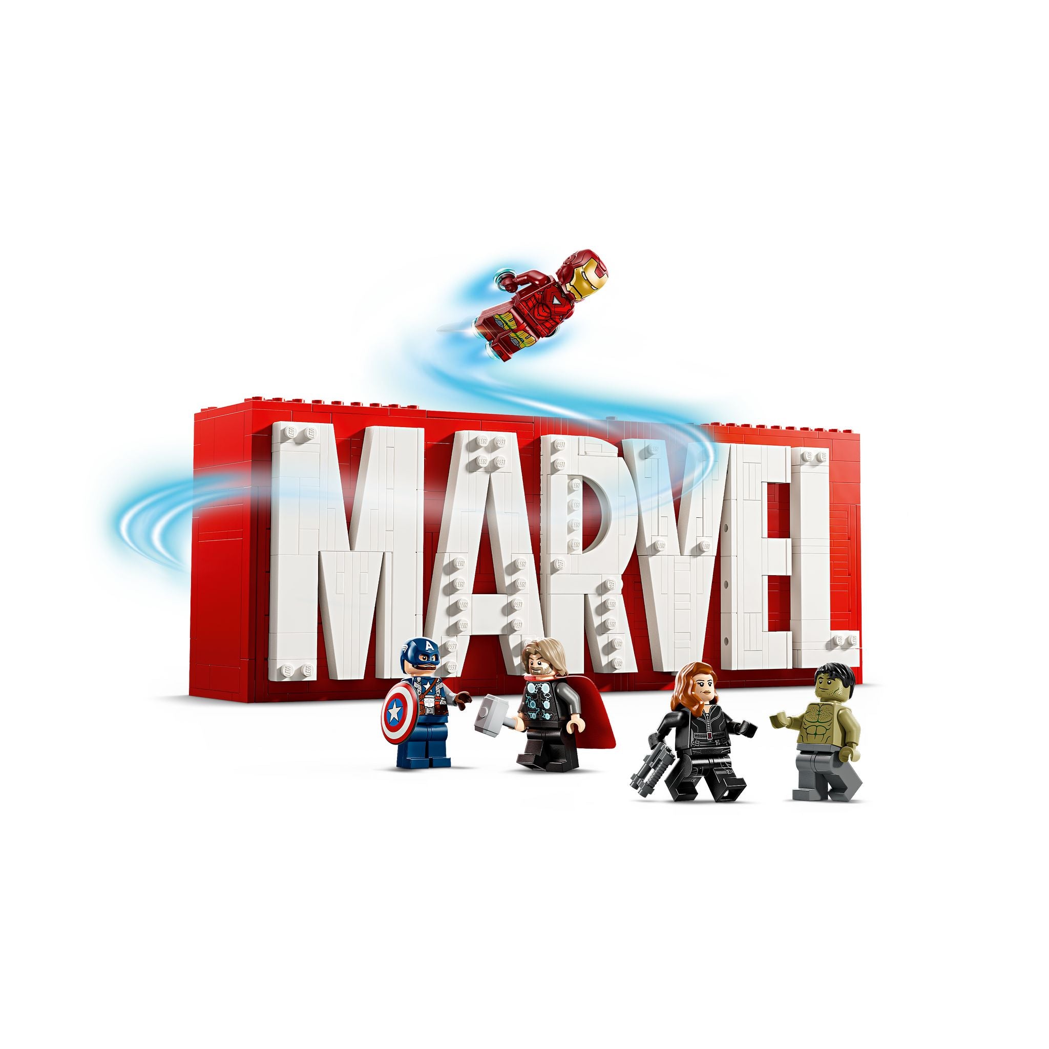 lego marvel super heroes red bricks LEGO 76313 Marvel Super Heroes MARVEL Logo & Minifigures – Toyworld