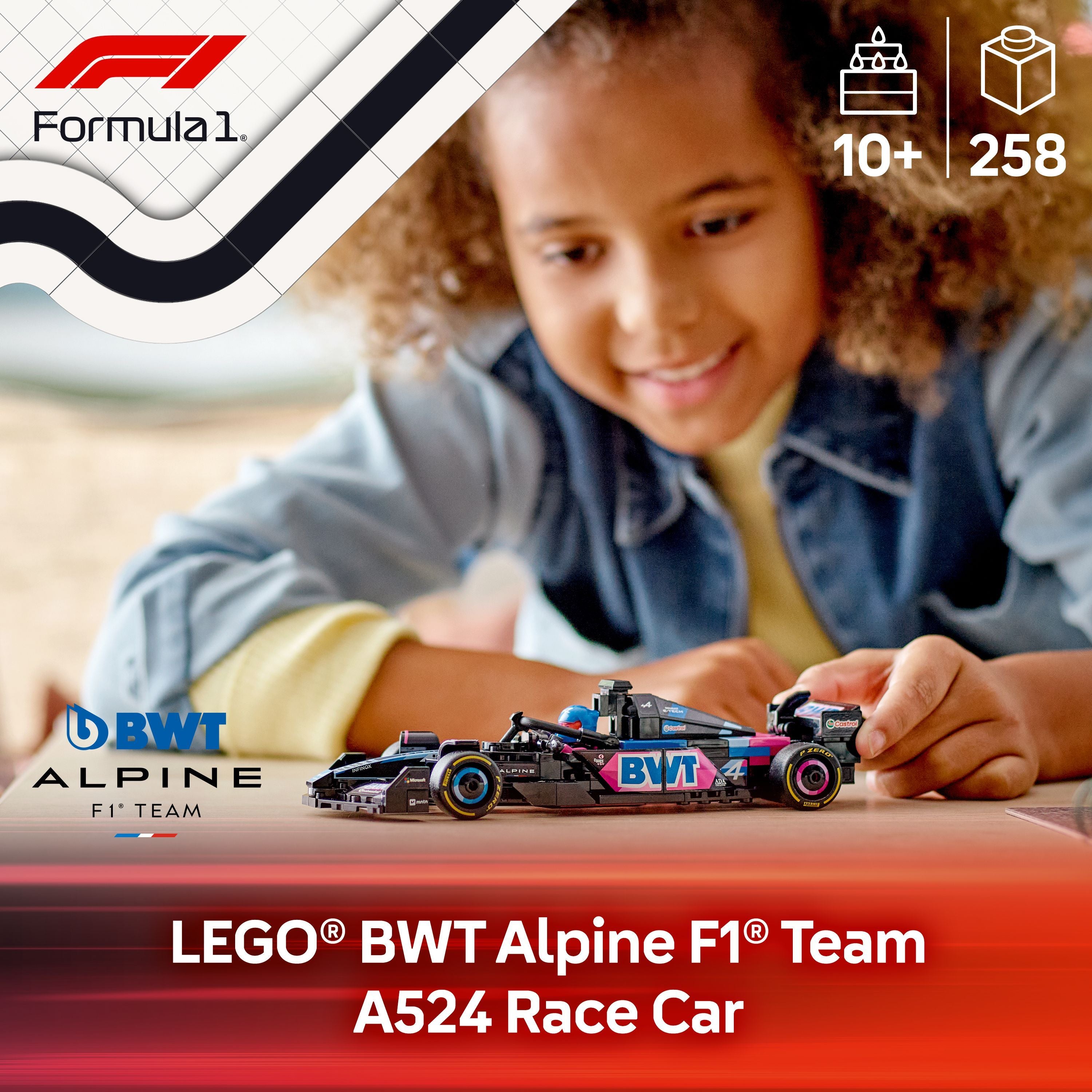 LEGO 77248 Speed Champions BWT Alpine F1 Team A524 Race Car