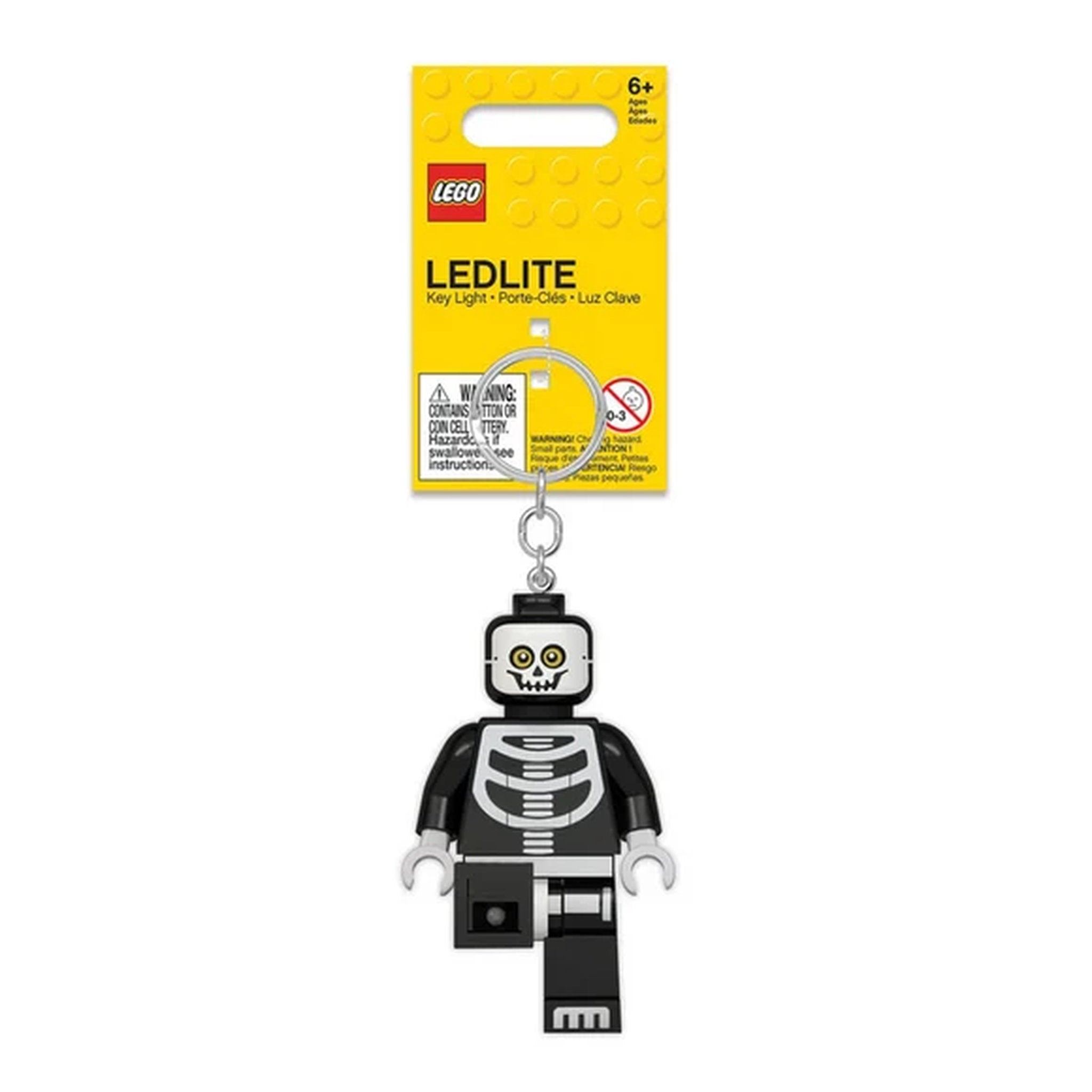 LEGO Minifigures Keychain LED Key Light Skeleton