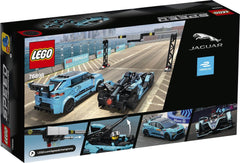 LEGO 76898 SPEED CHAMPIONS FORMULA E PANASONIC JAGUAR RACING GEN2 CAR & JAGUAR I-PACE ETROPHY