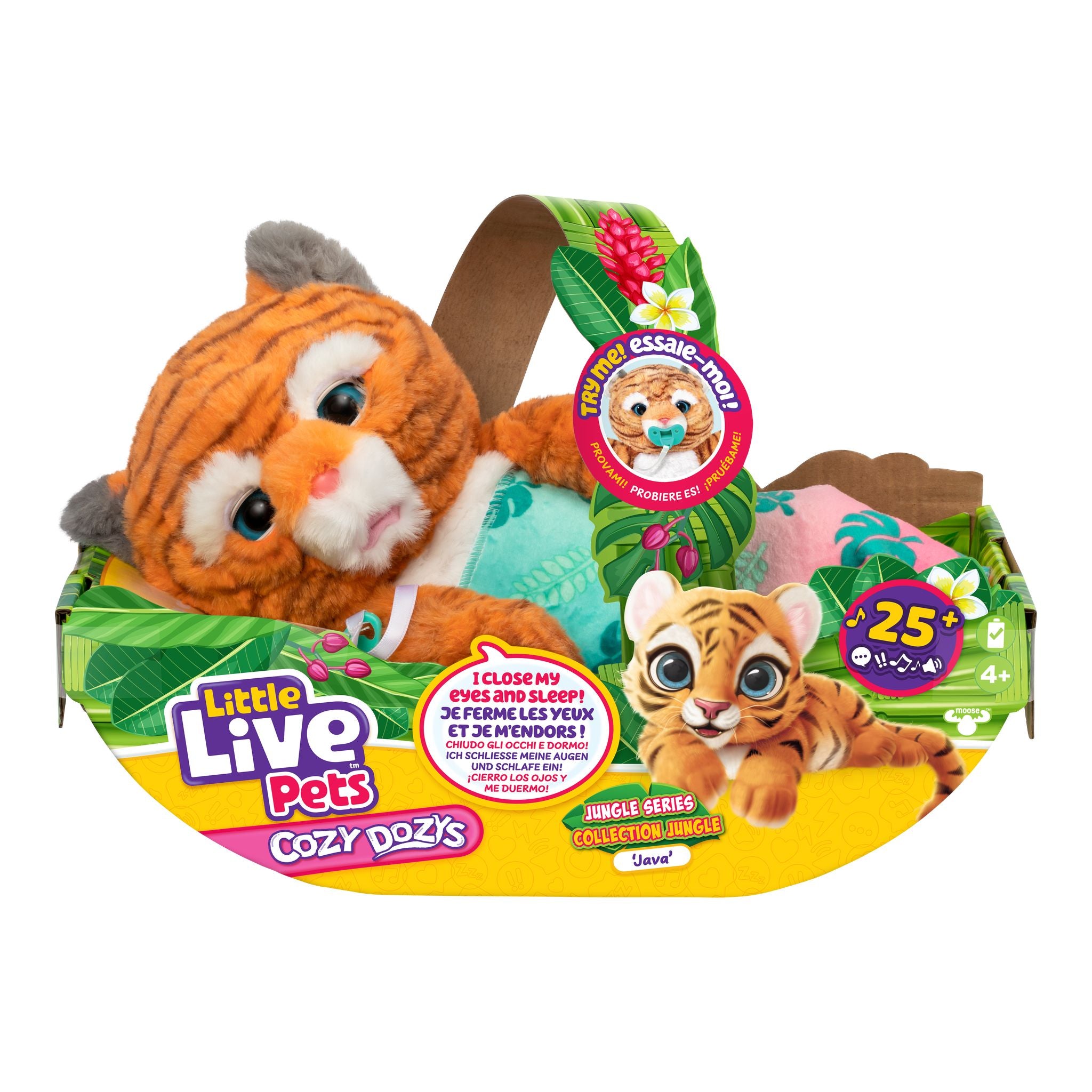 Little Live Pets Cozy Dozy S6 Jungle Series Java The Tiger