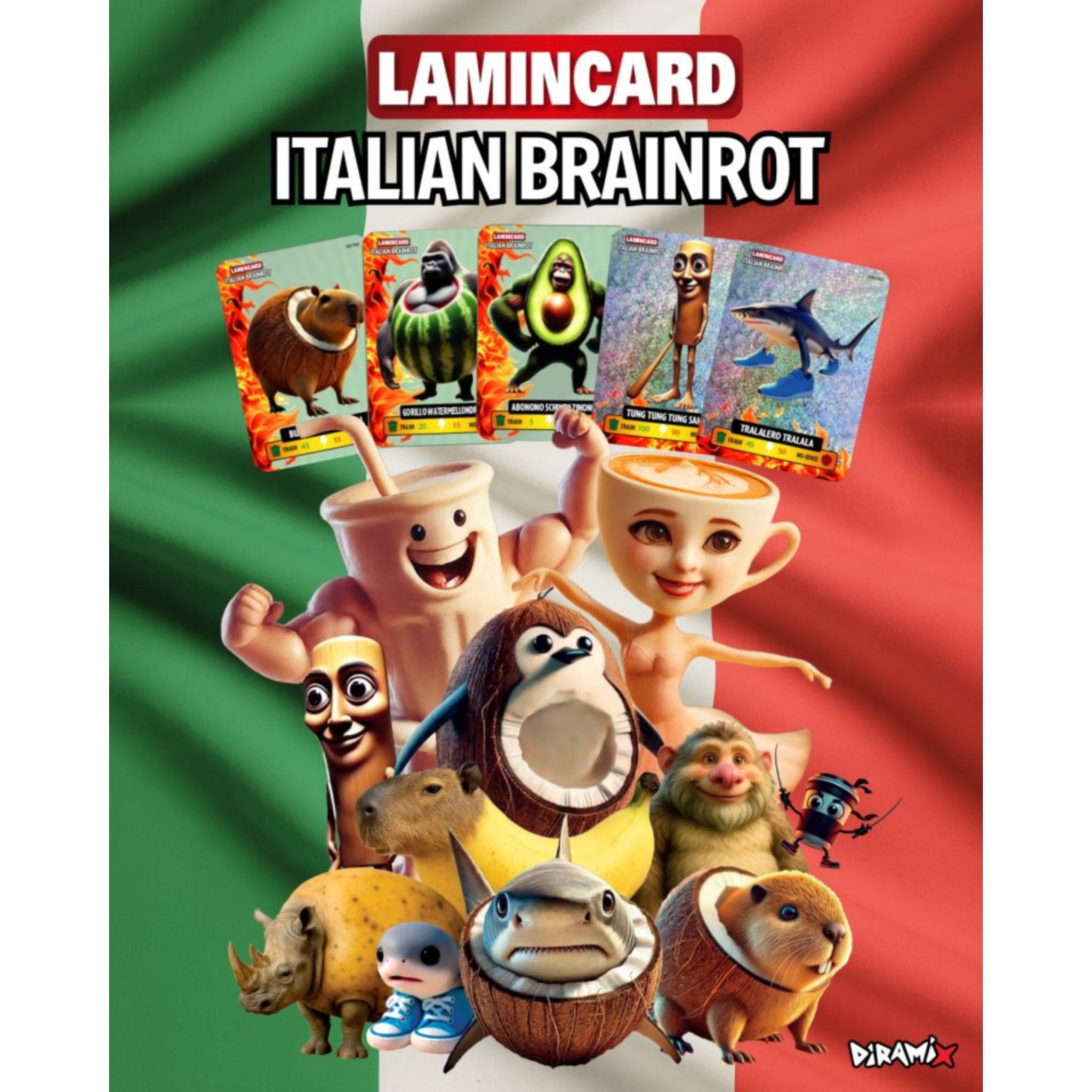 italian brainrot cards rare Lamincard Italian Brainrot Cards – Toyworld Australia