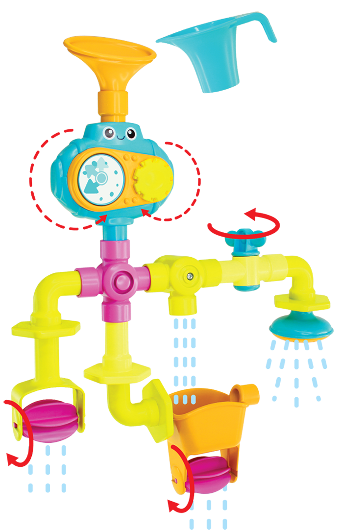 Little Learner Bath Tubes N' Pipes